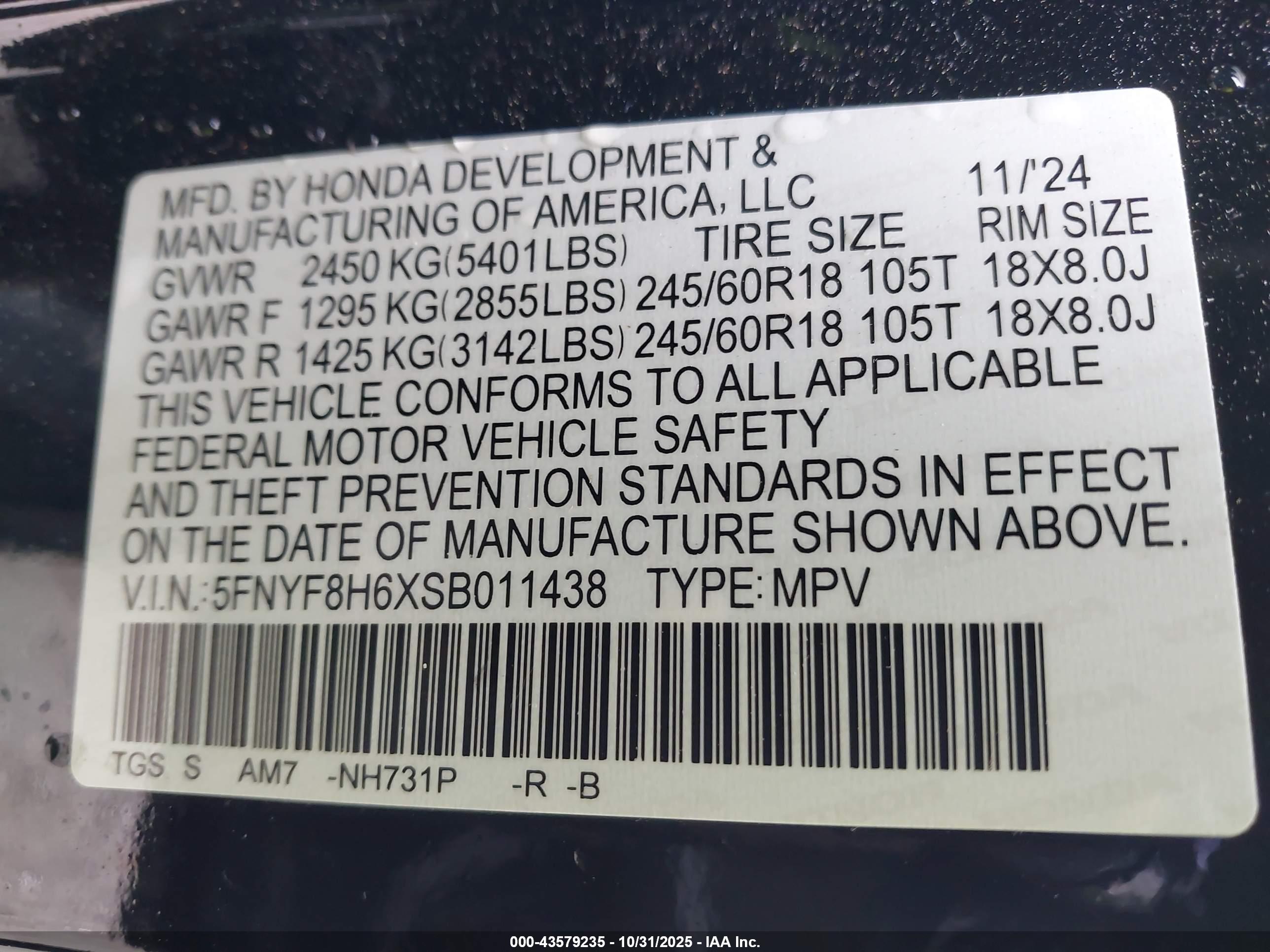 HONDA PASSPORT image 9