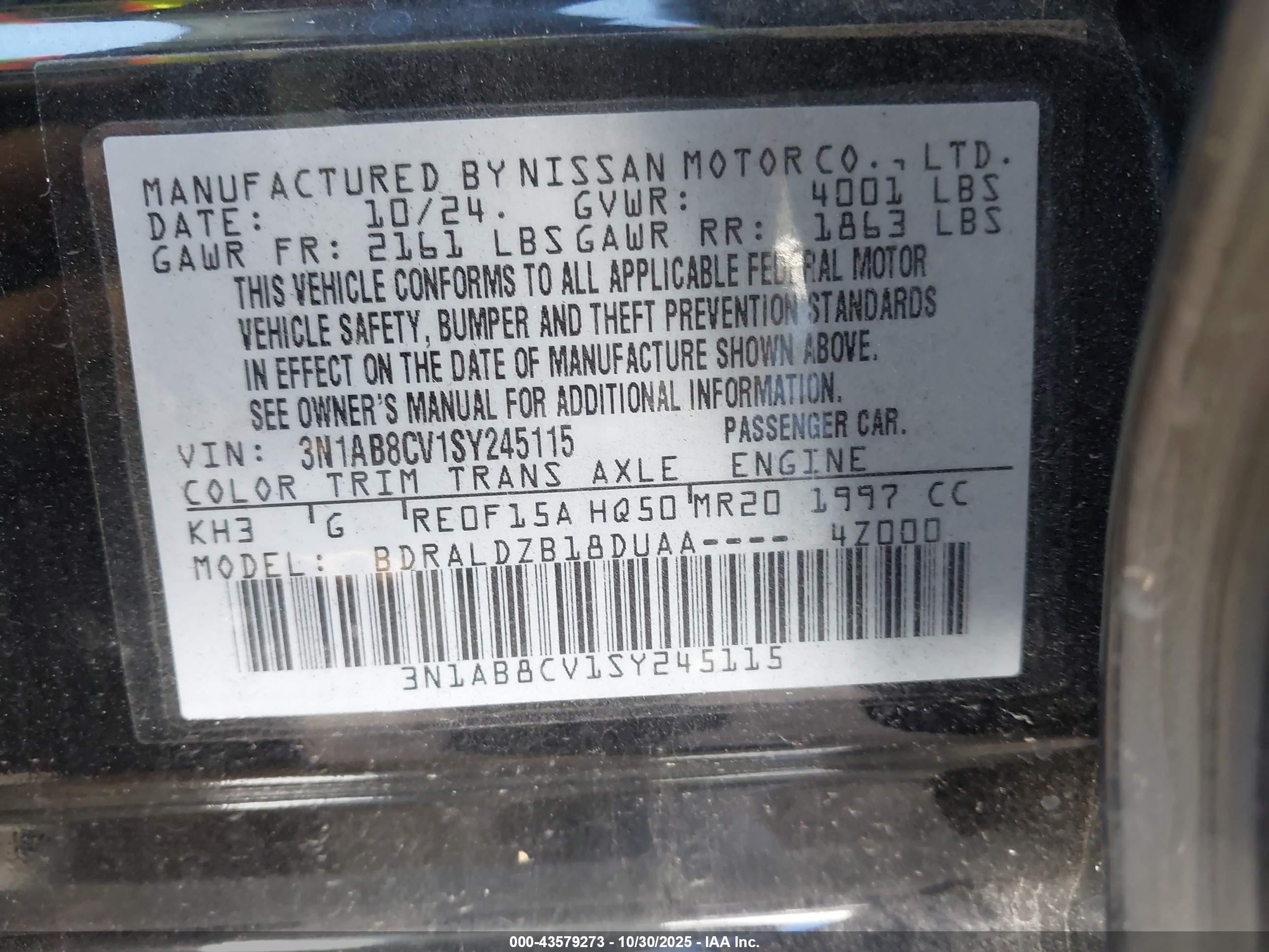 NISSAN SENTRA image 9