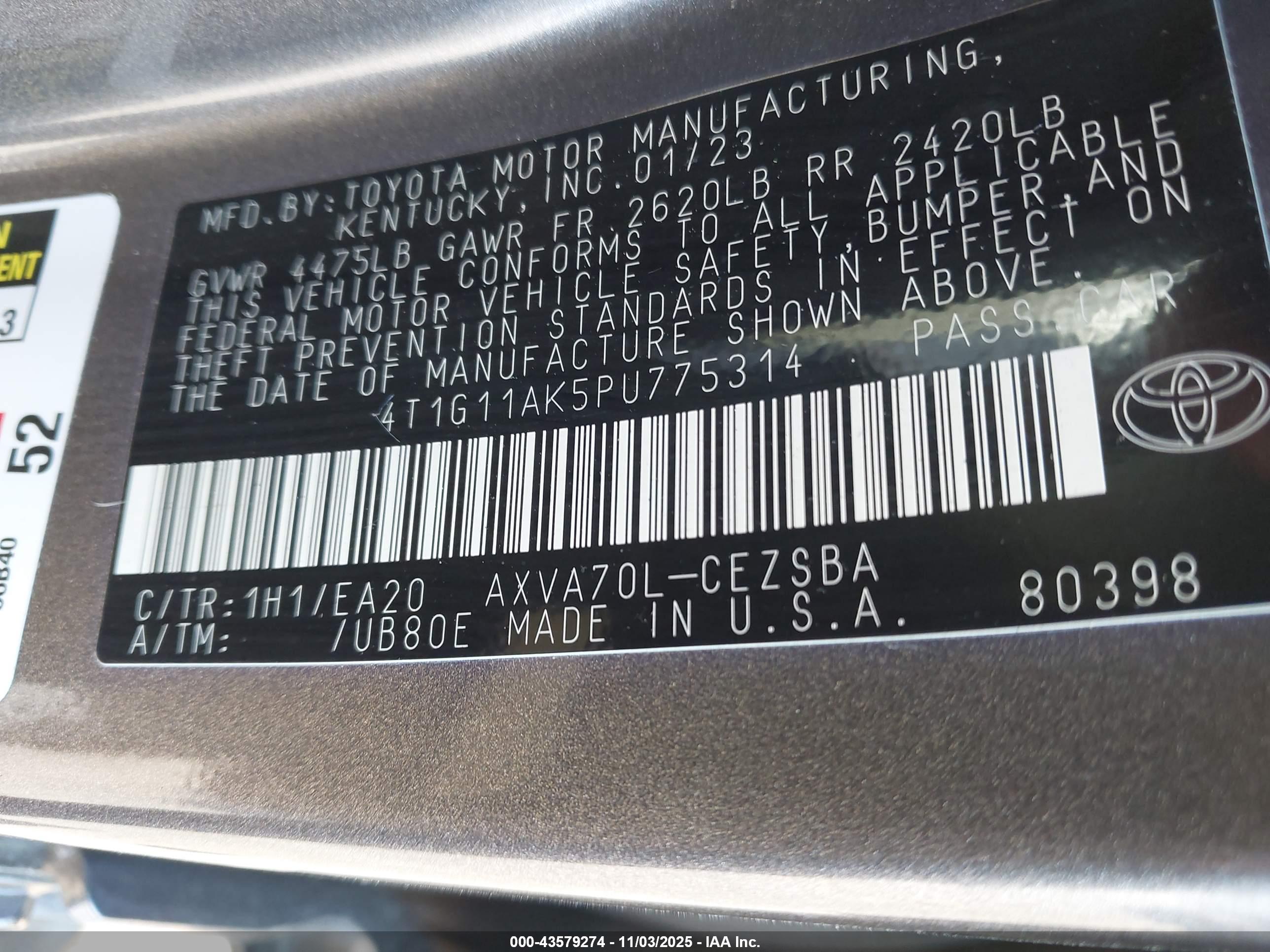 TOYOTA CAMRY image 9