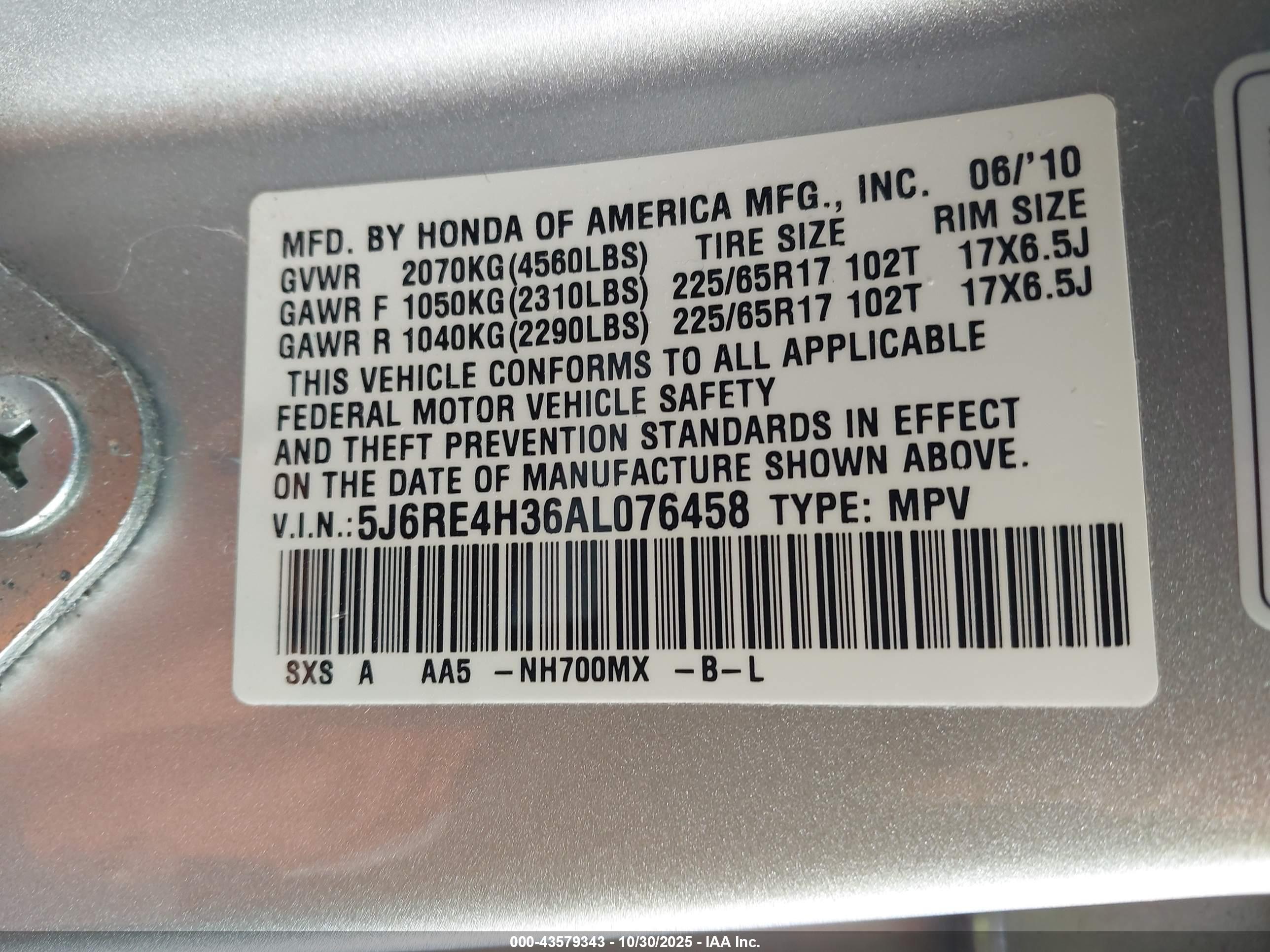 HONDA CR-V image 9