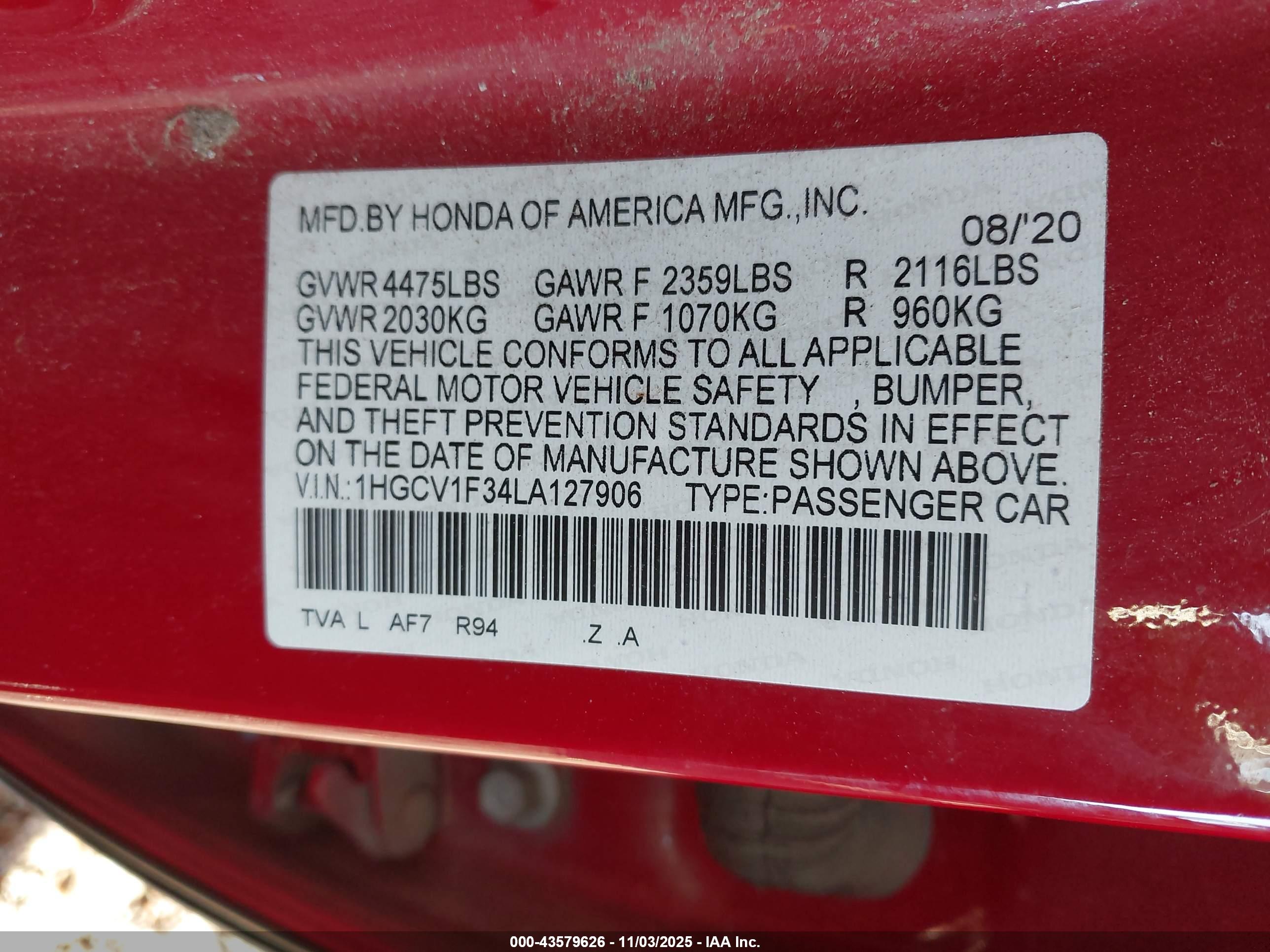 HONDA ACCORD image 9