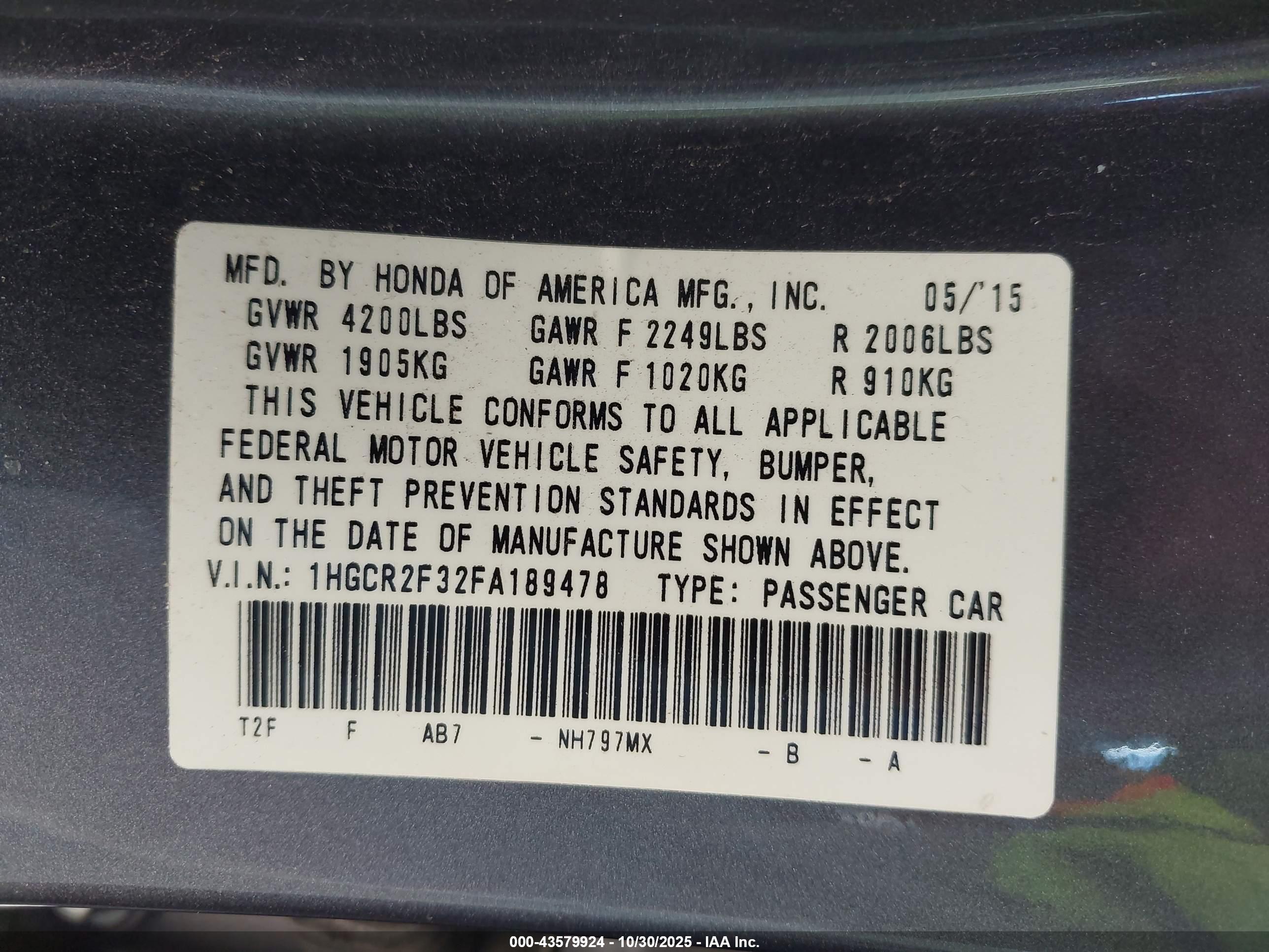HONDA ACCORD image 9