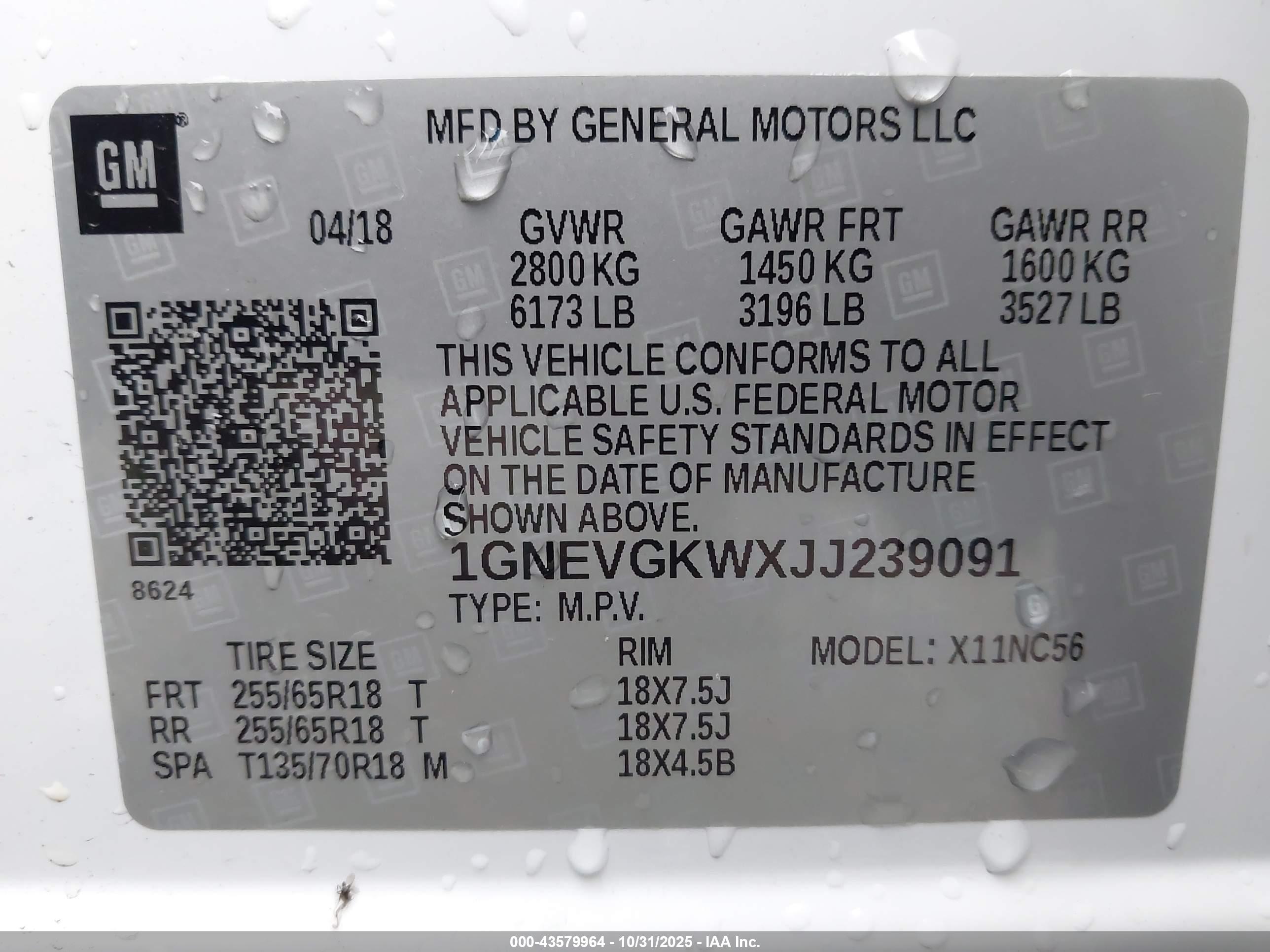 CHEVROLET TRAVERSE image 9