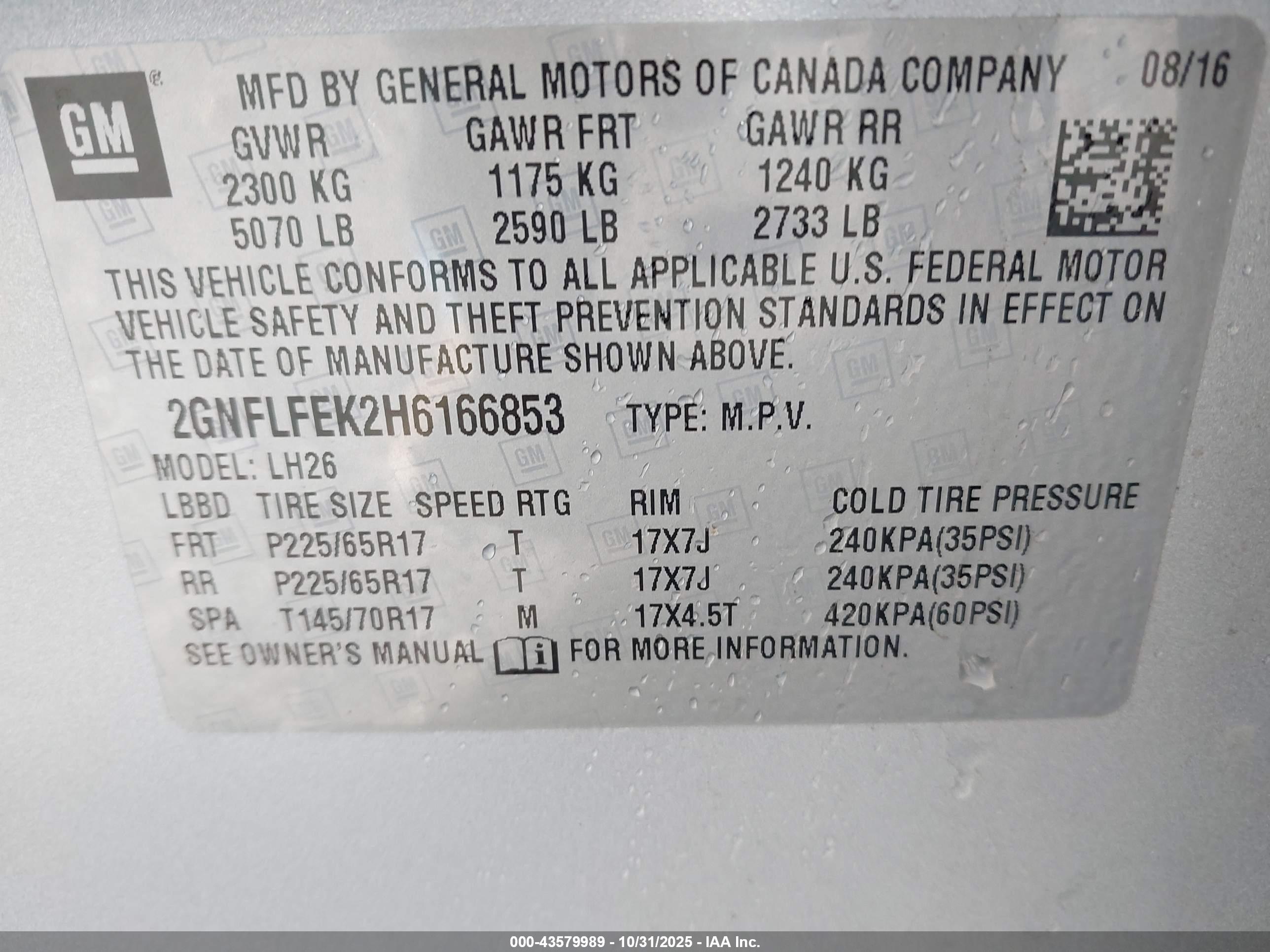 CHEVROLET EQUINOX image 9