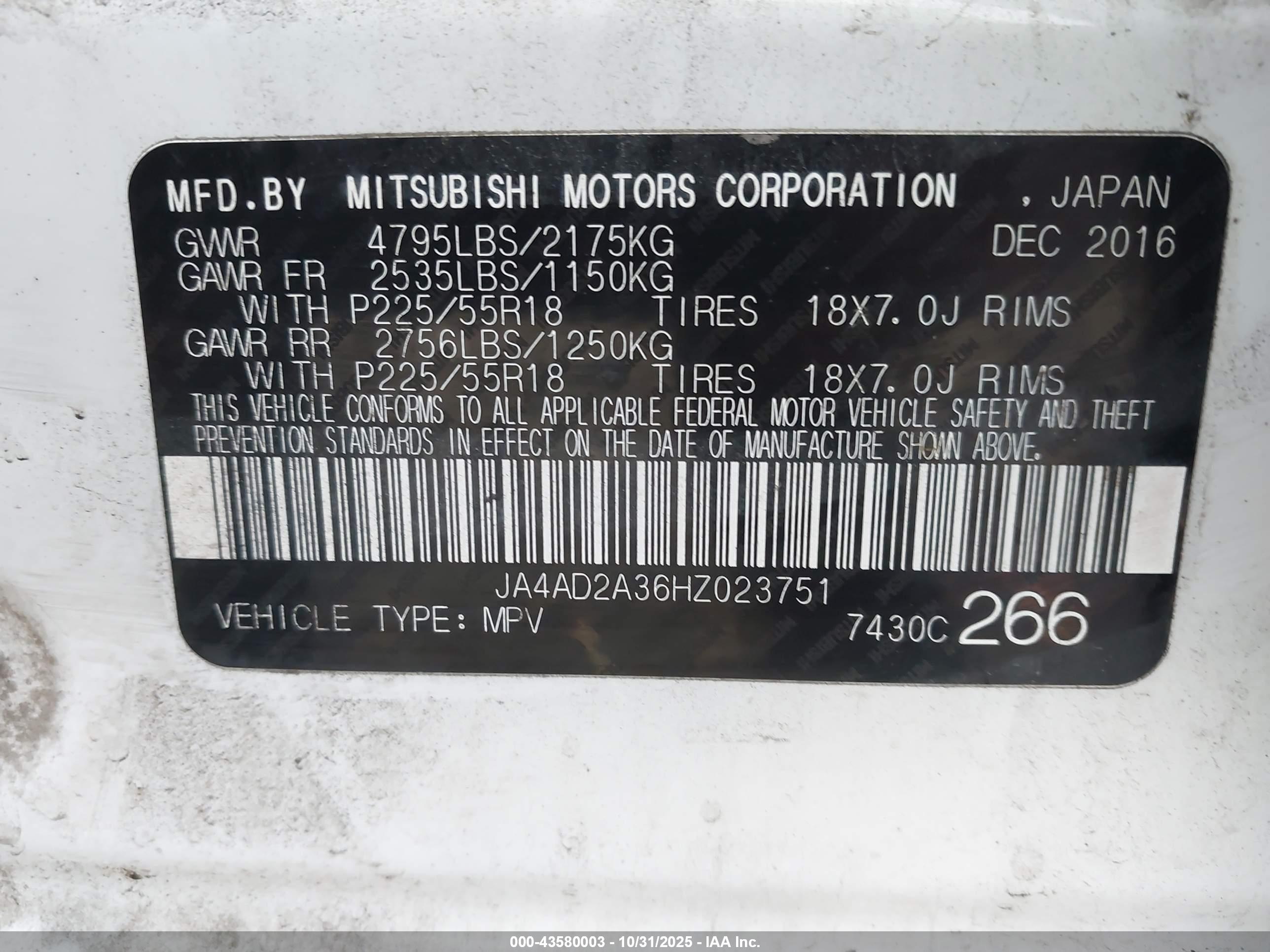 MITSUBISHI OUTLANDER image 9