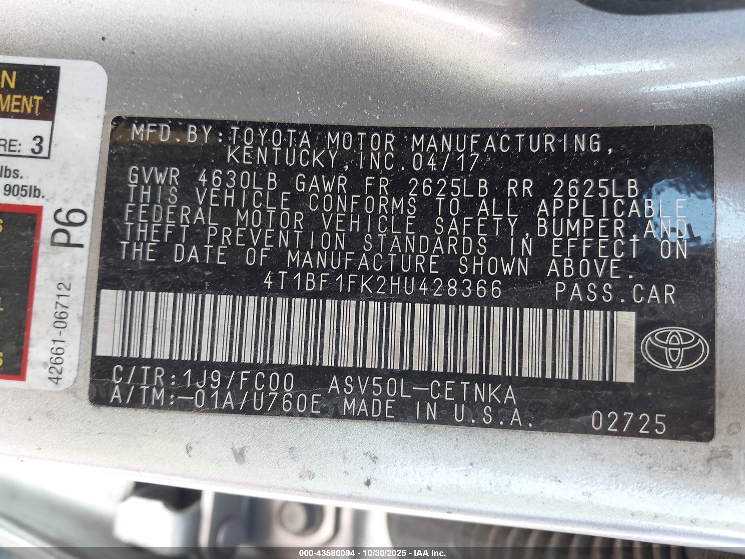 TOYOTA CAMRY image 9