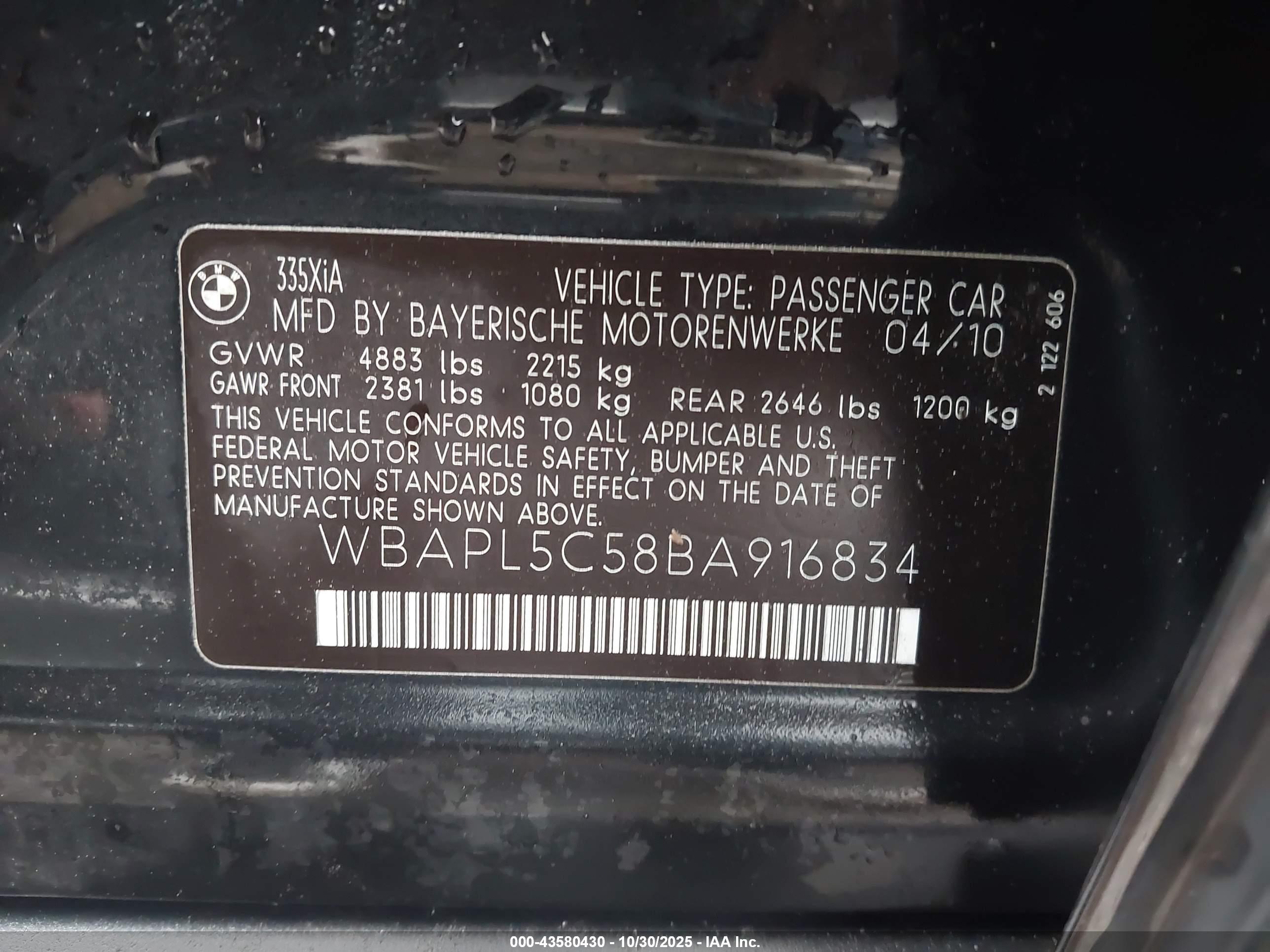 BMW 335I image 9