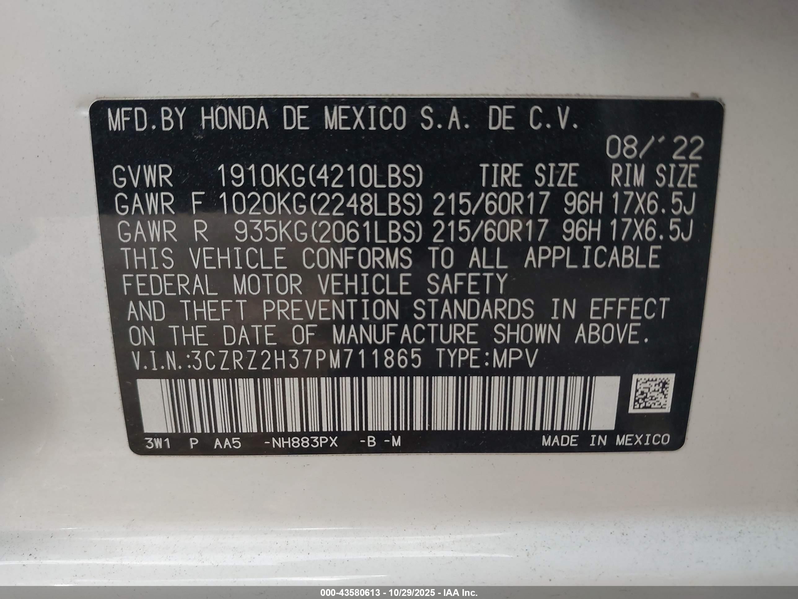HONDA HR-V image 9