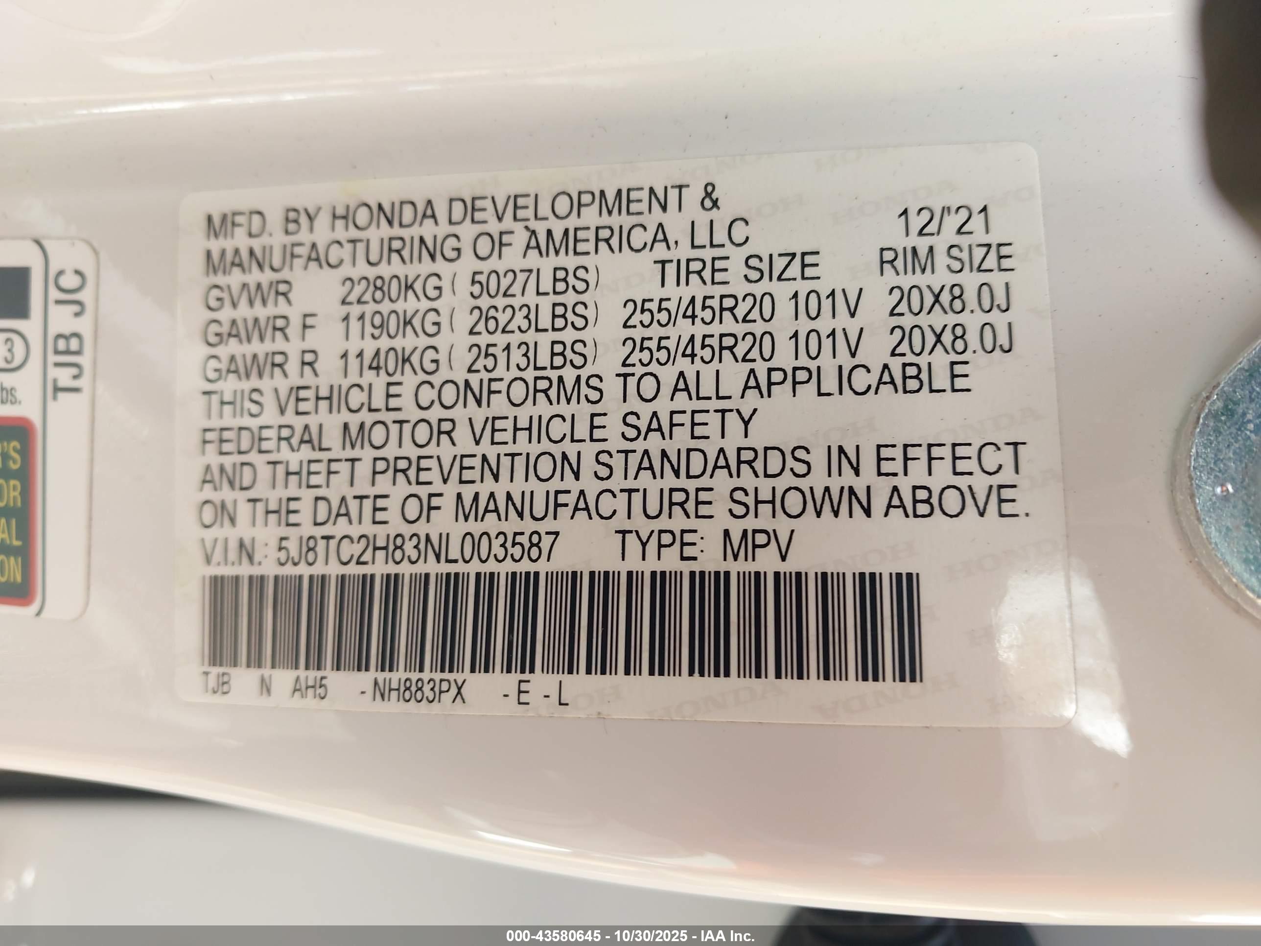 ACURA RDX image 9