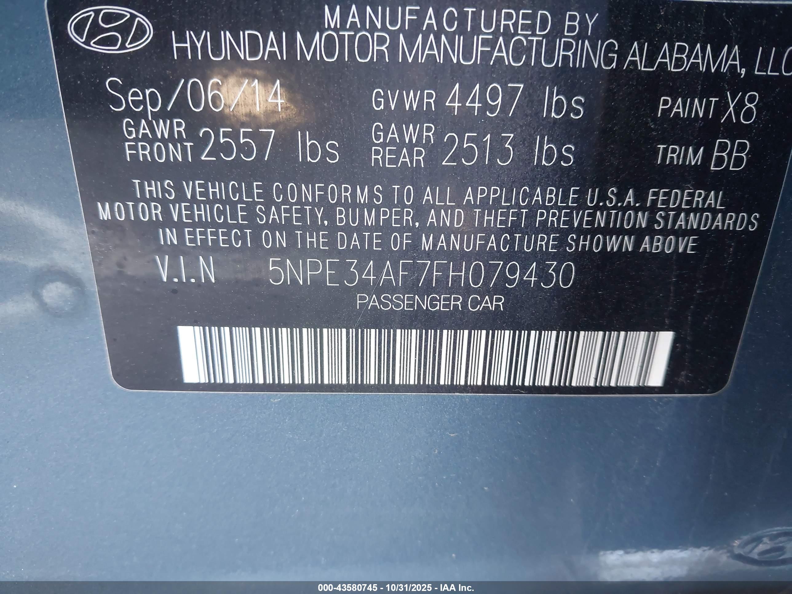 HYUNDAI SONATA image 9