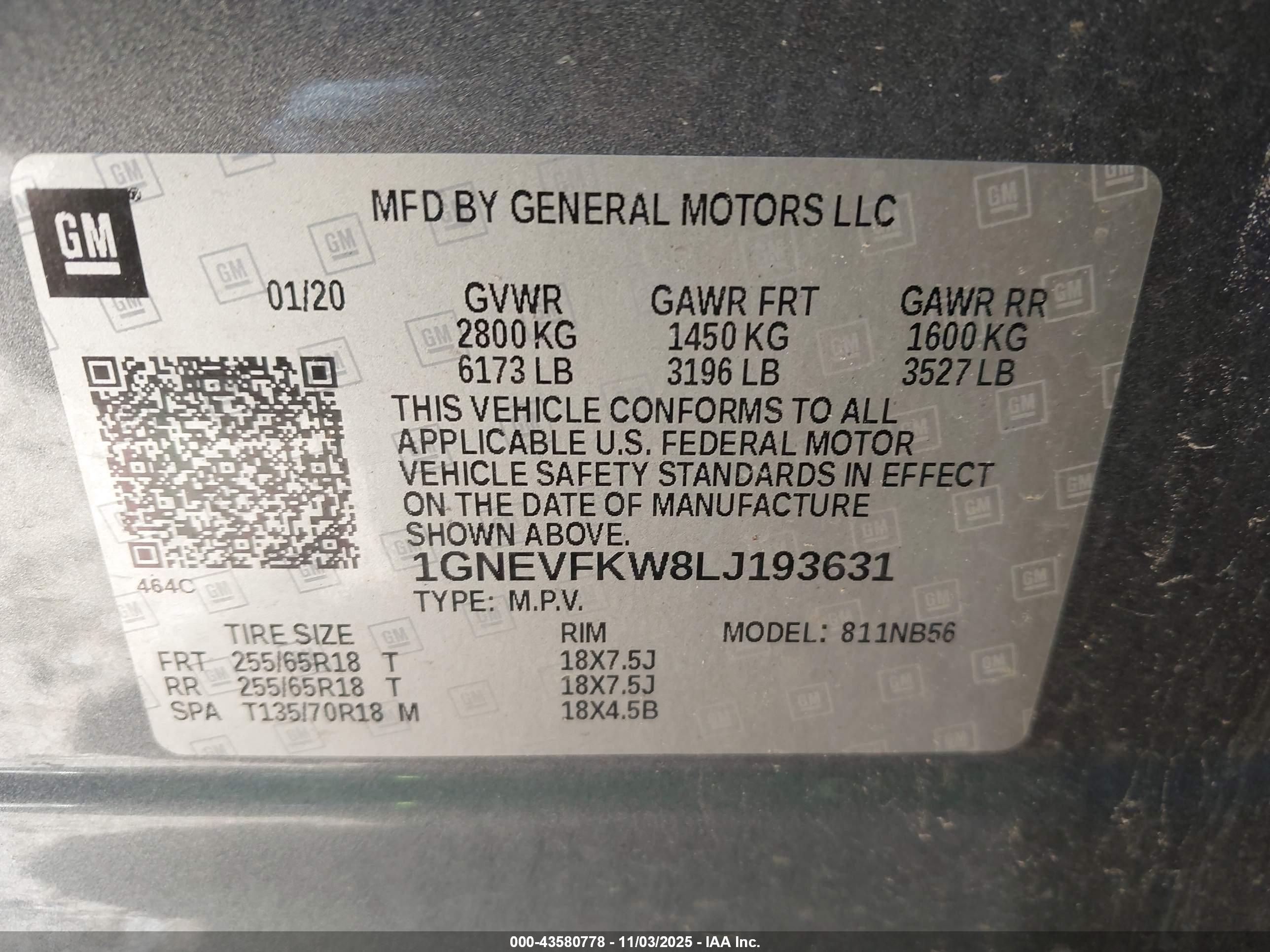 CHEVROLET TRAVERSE image 9