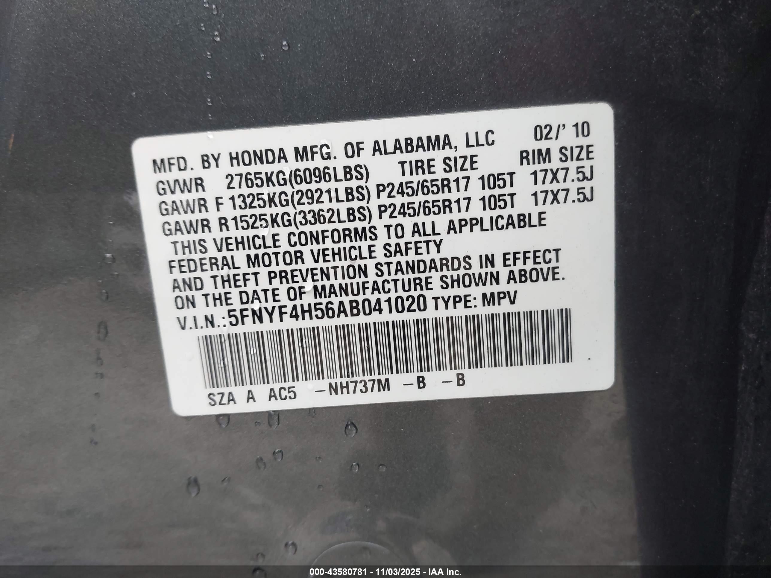 HONDA PILOT image 9
