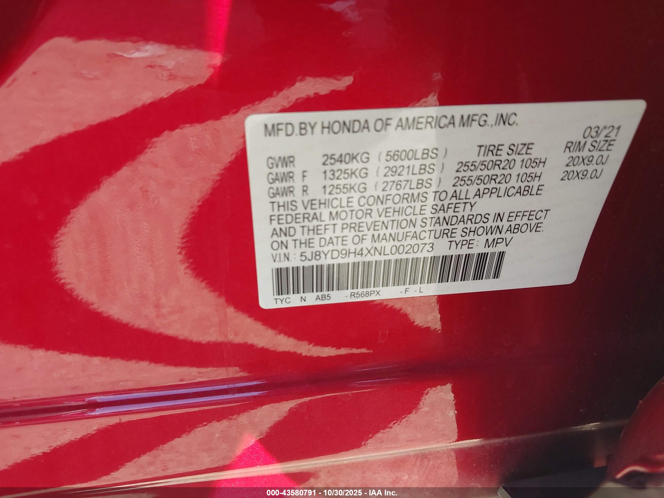 ACURA MDX image 9