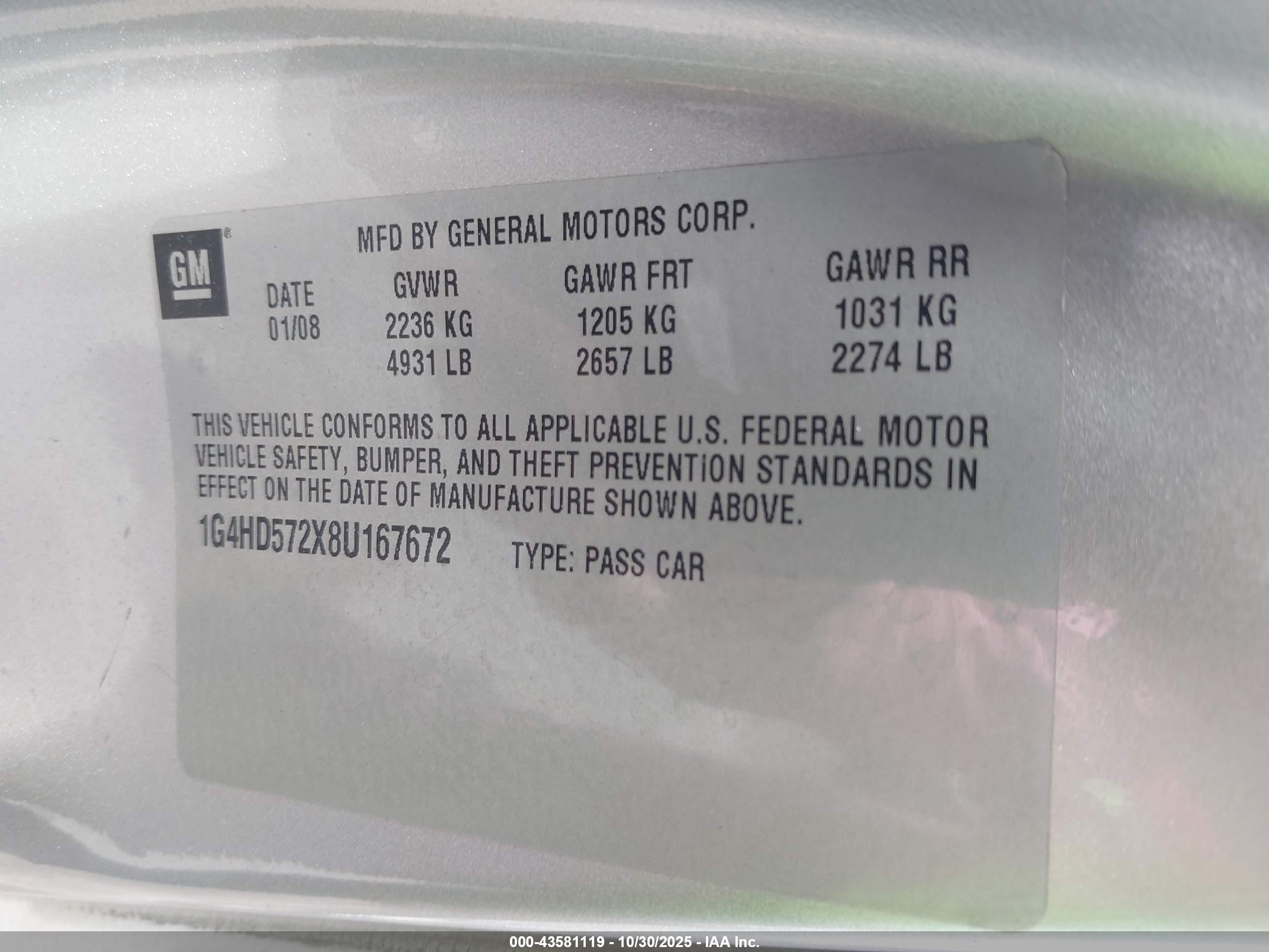 BUICK LUCERNE image 9