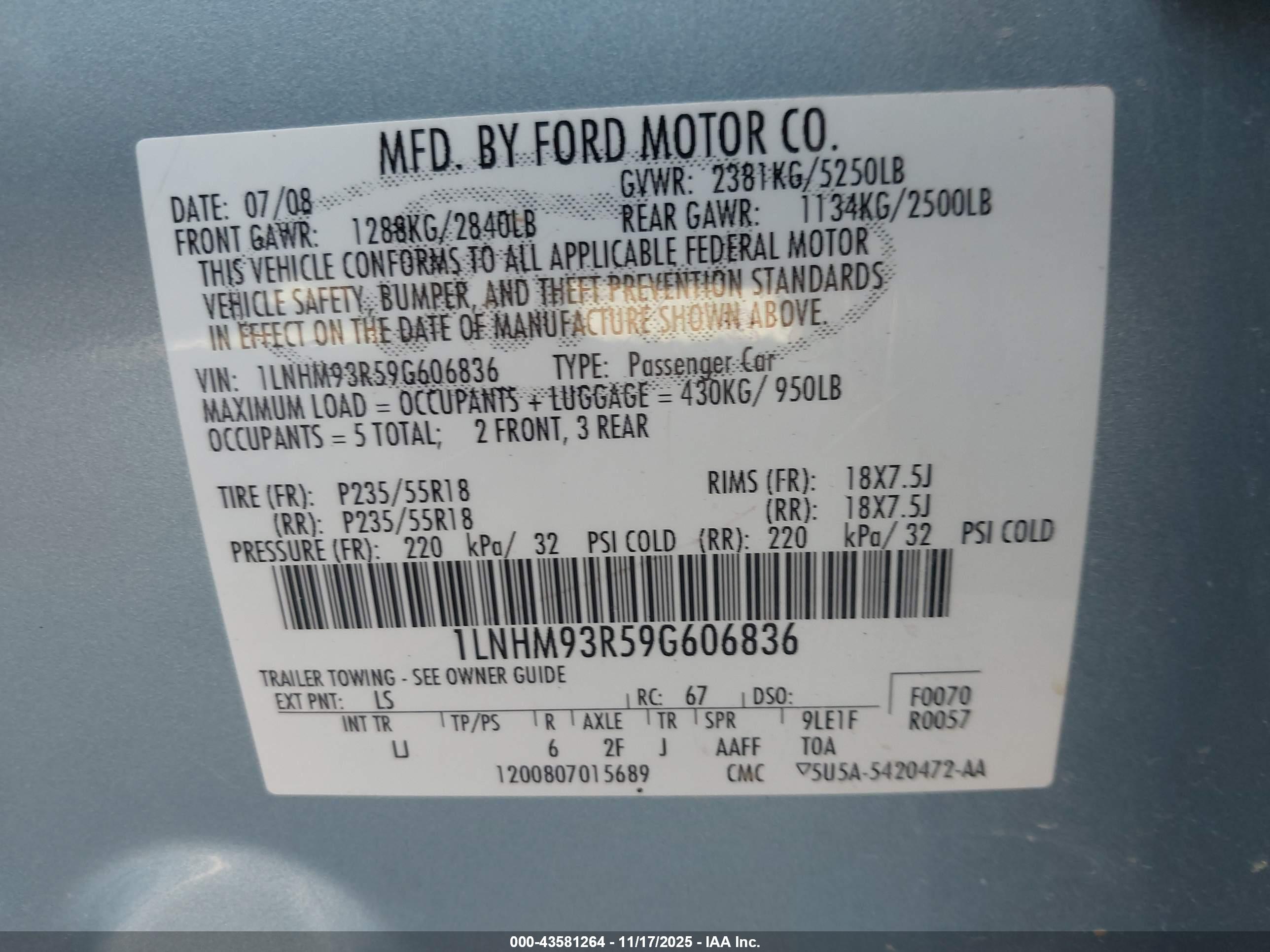 LINCOLN MKS image 9