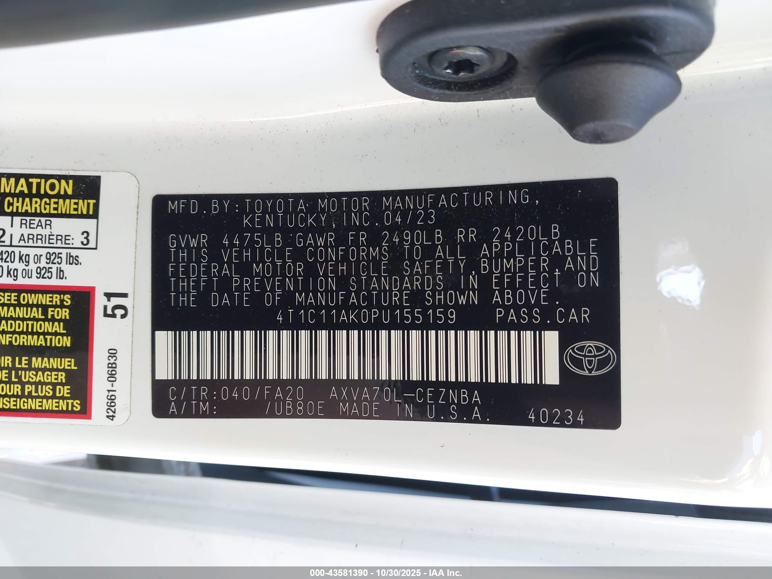 TOYOTA CAMRY image 9