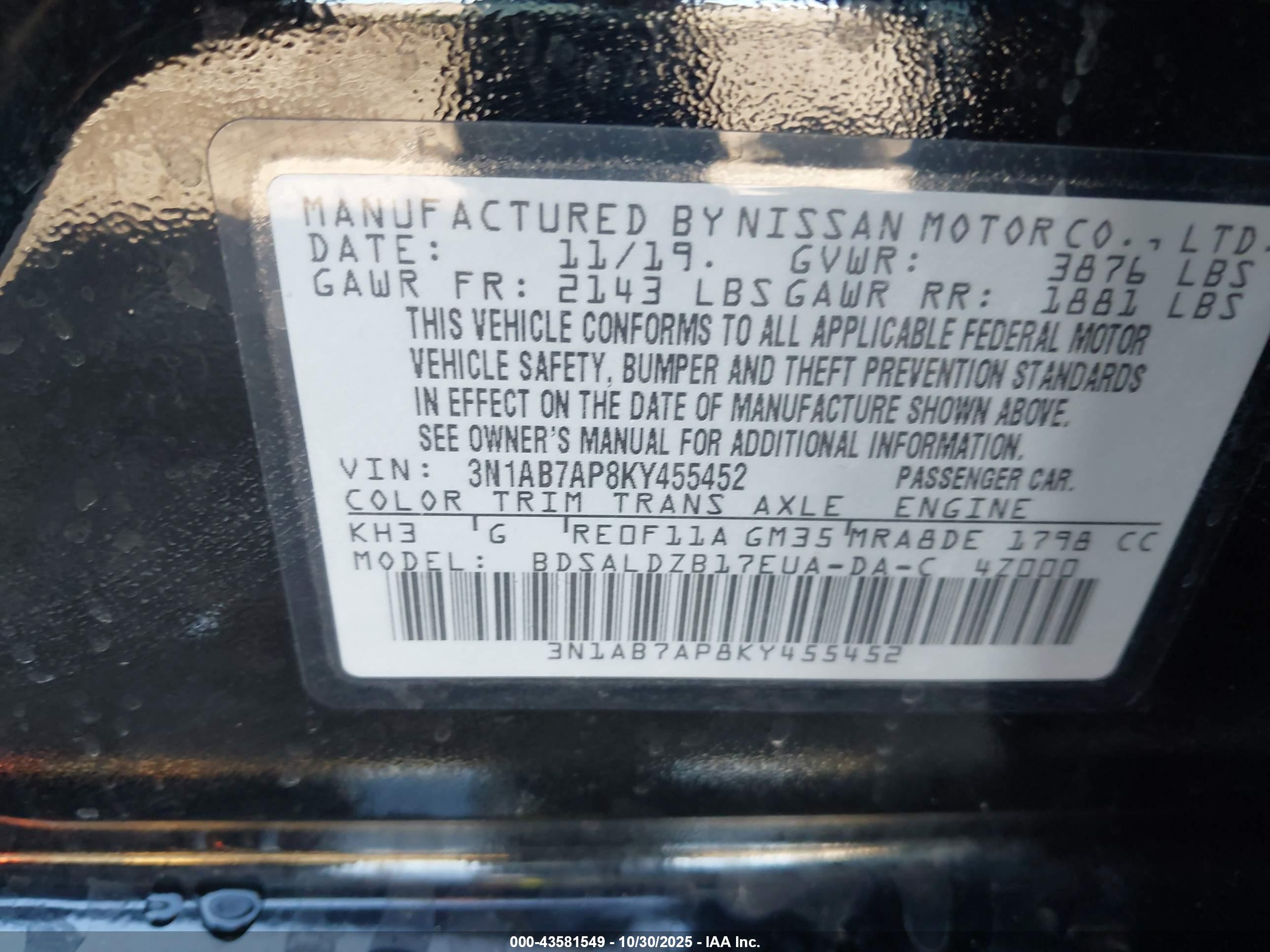 NISSAN SENTRA image 9