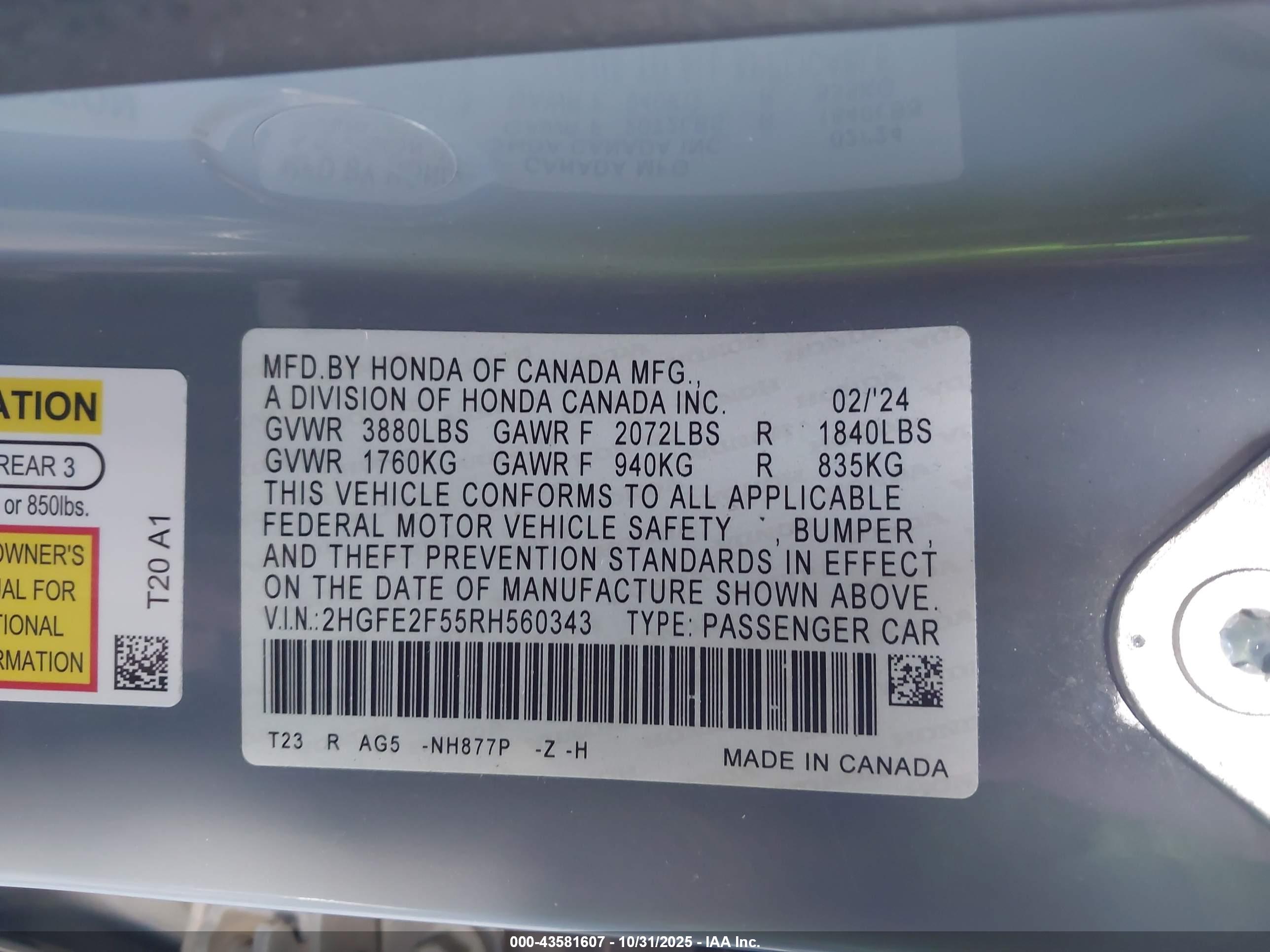 HONDA CIVIC image 9
