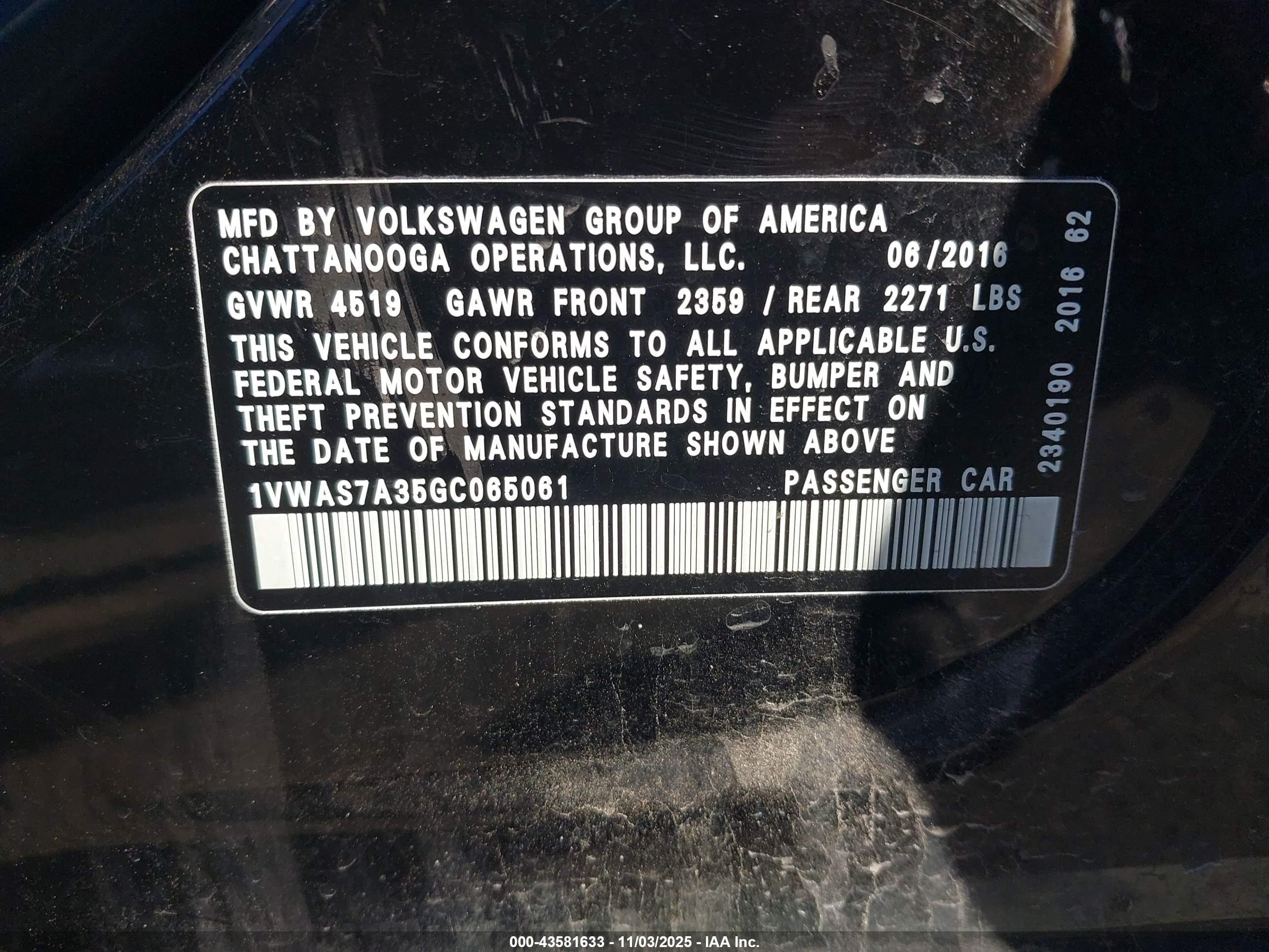 VOLKSWAGEN PASSAT image 9