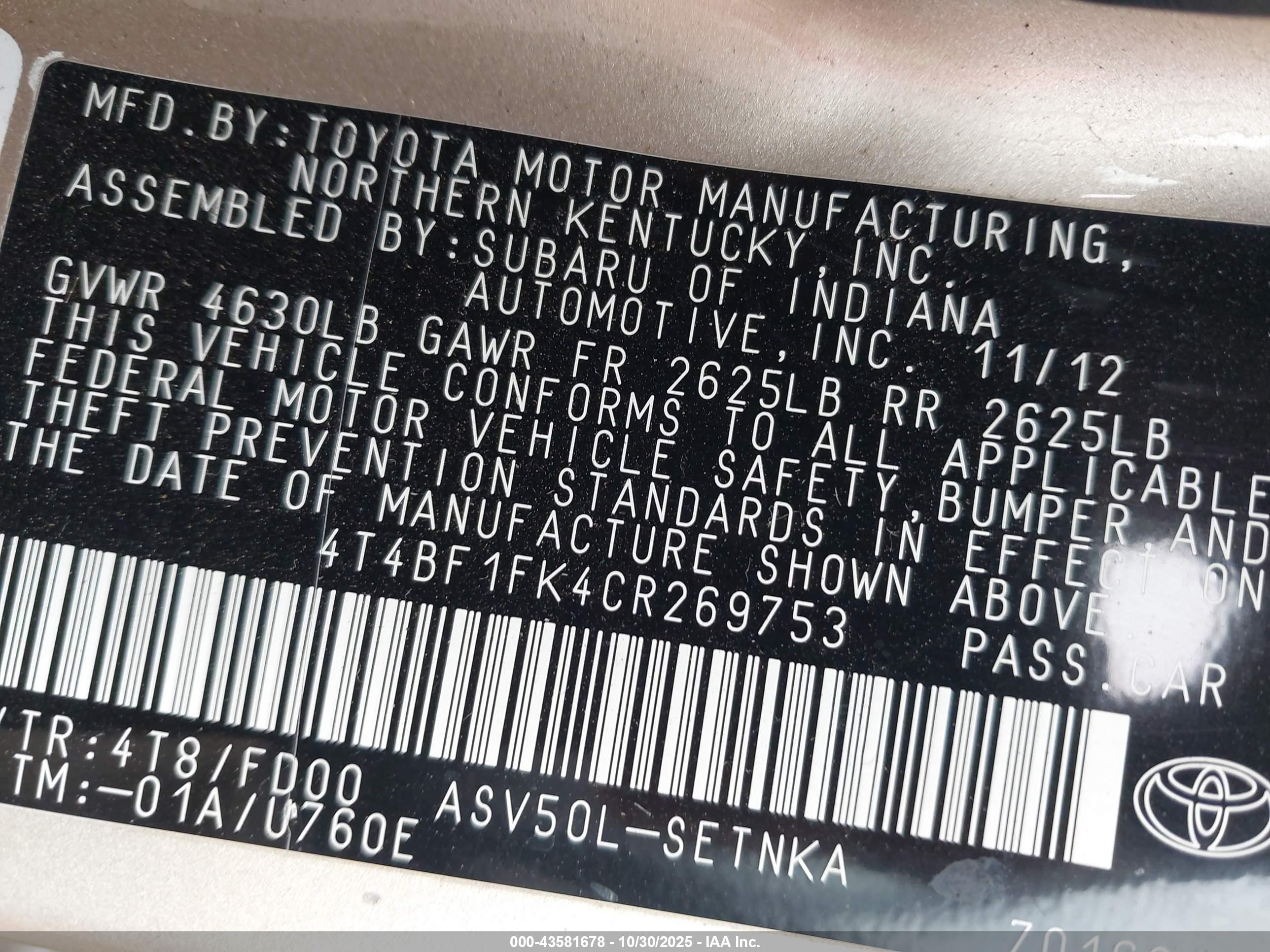 TOYOTA CAMRY image 9
