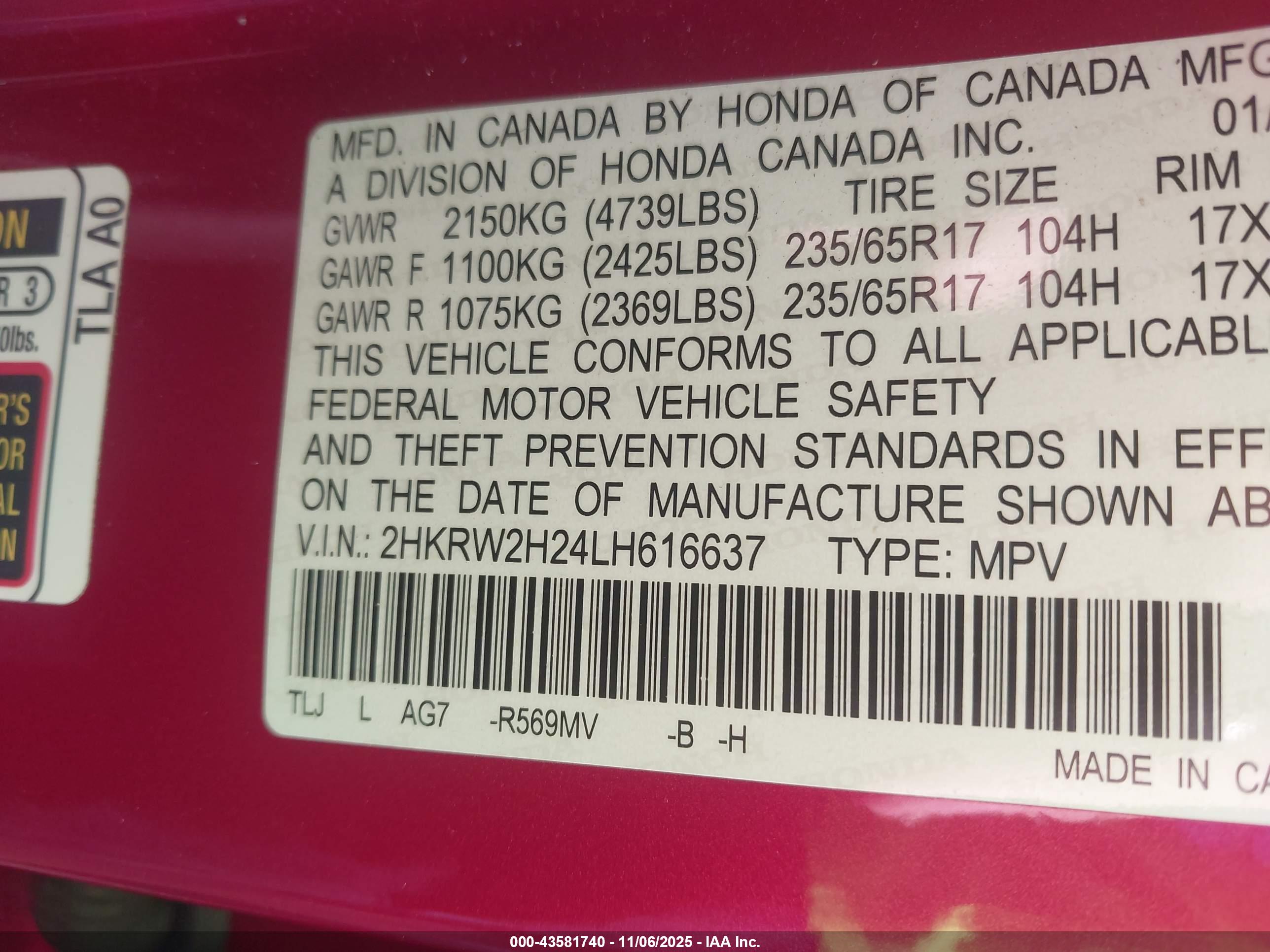 HONDA CR-V image 9