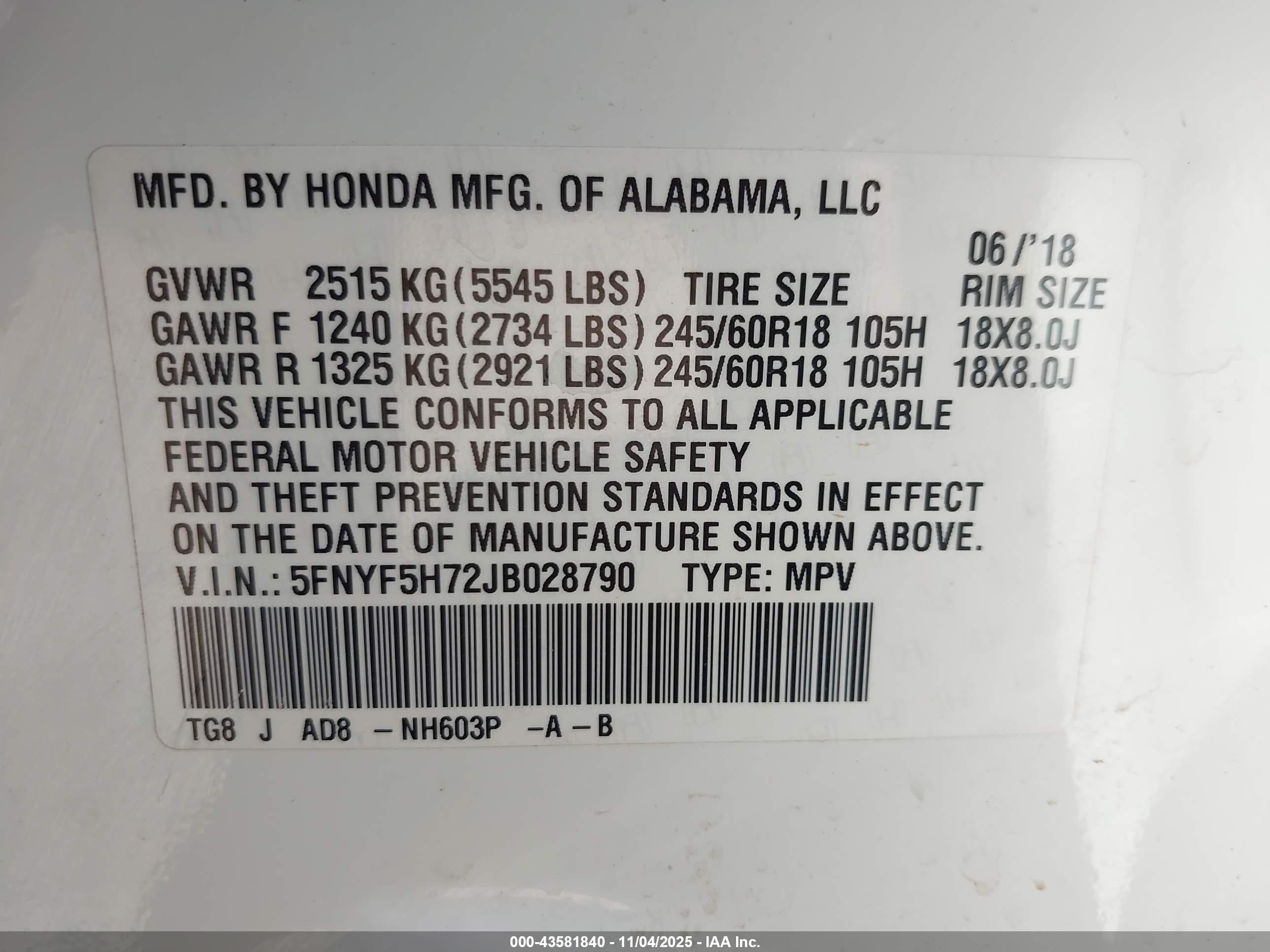 HONDA PILOT image 9