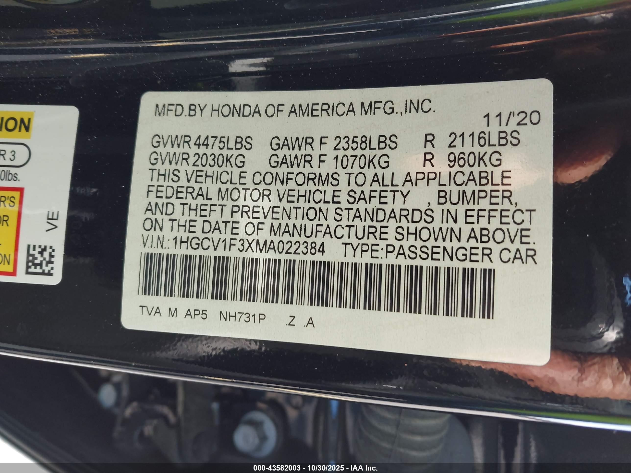 HONDA ACCORD image 9