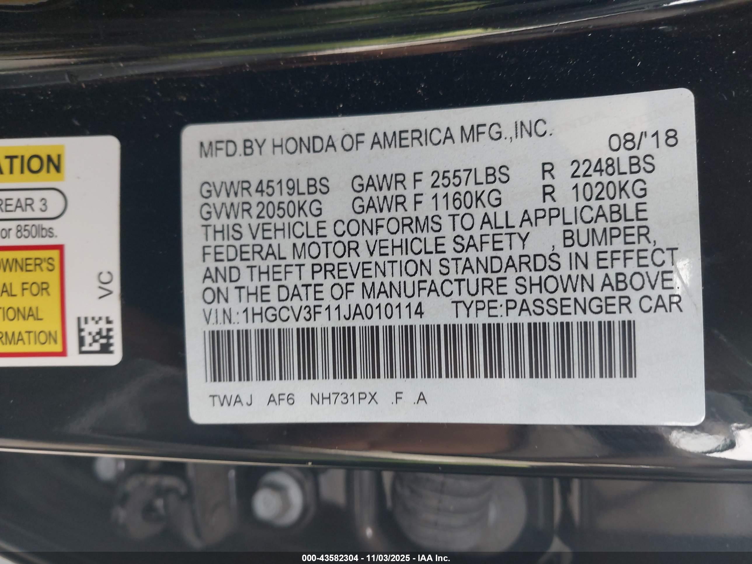 HONDA ACCORD image 9