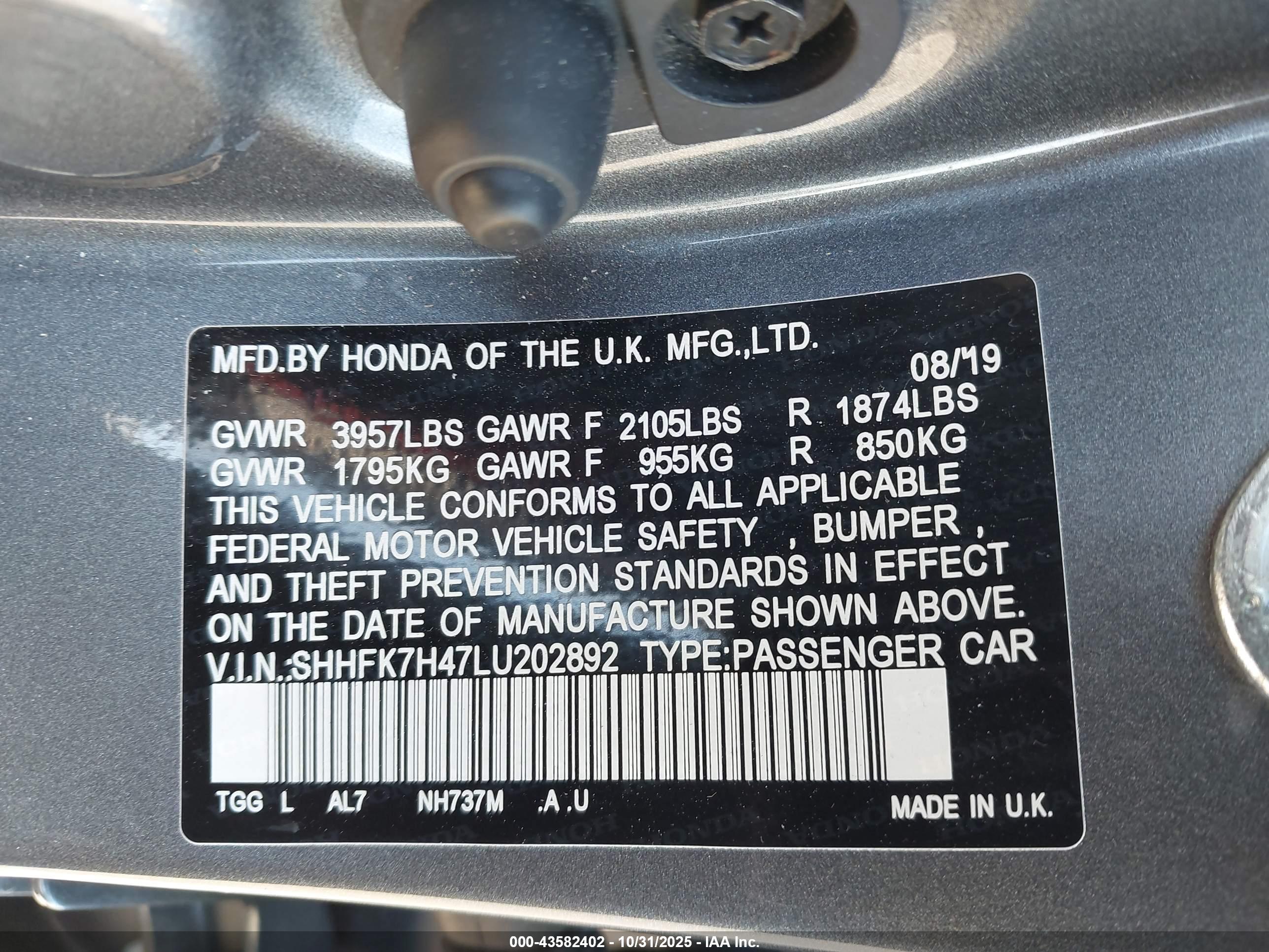HONDA CIVIC image 9