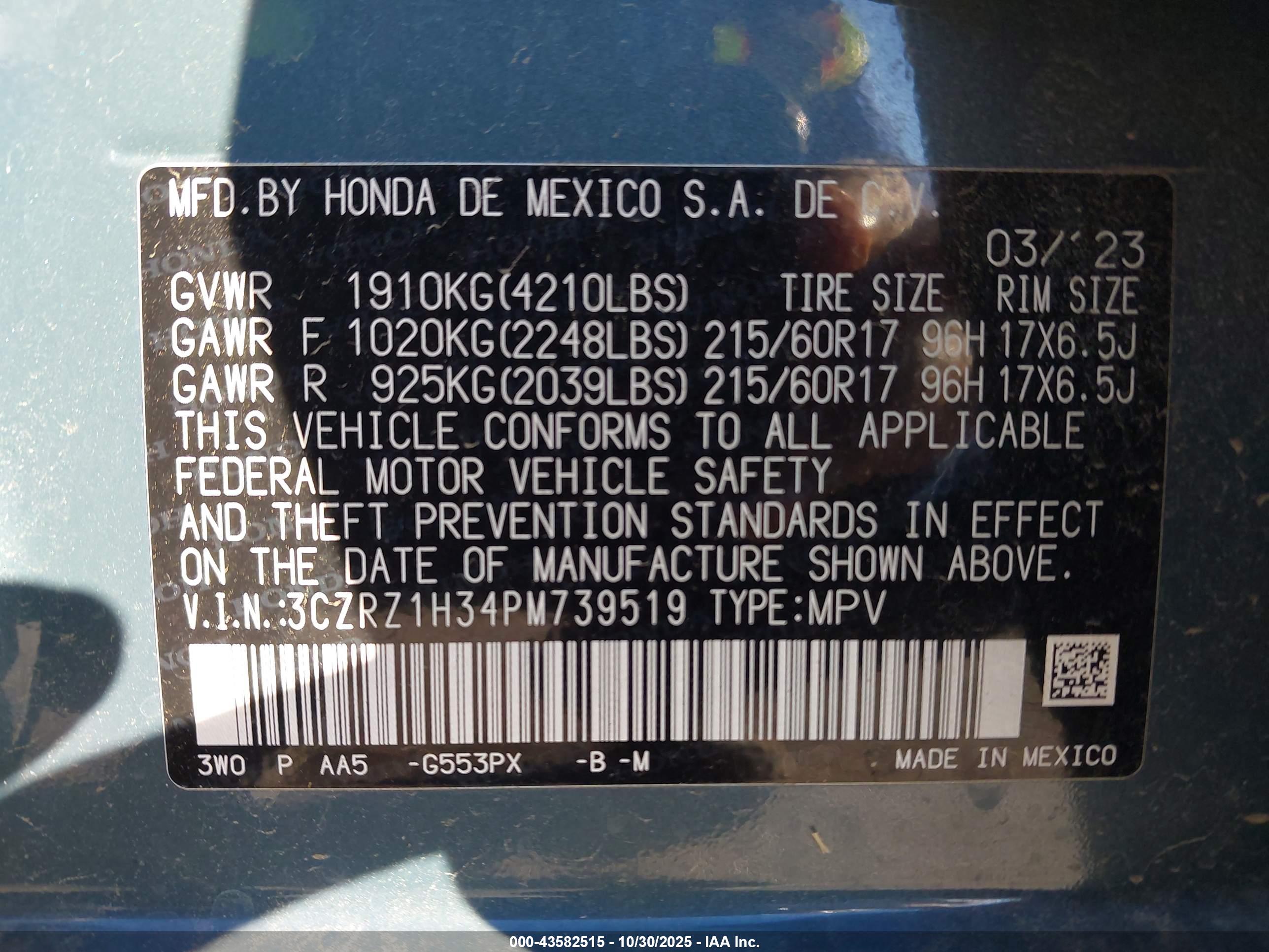 HONDA HR-V image 9