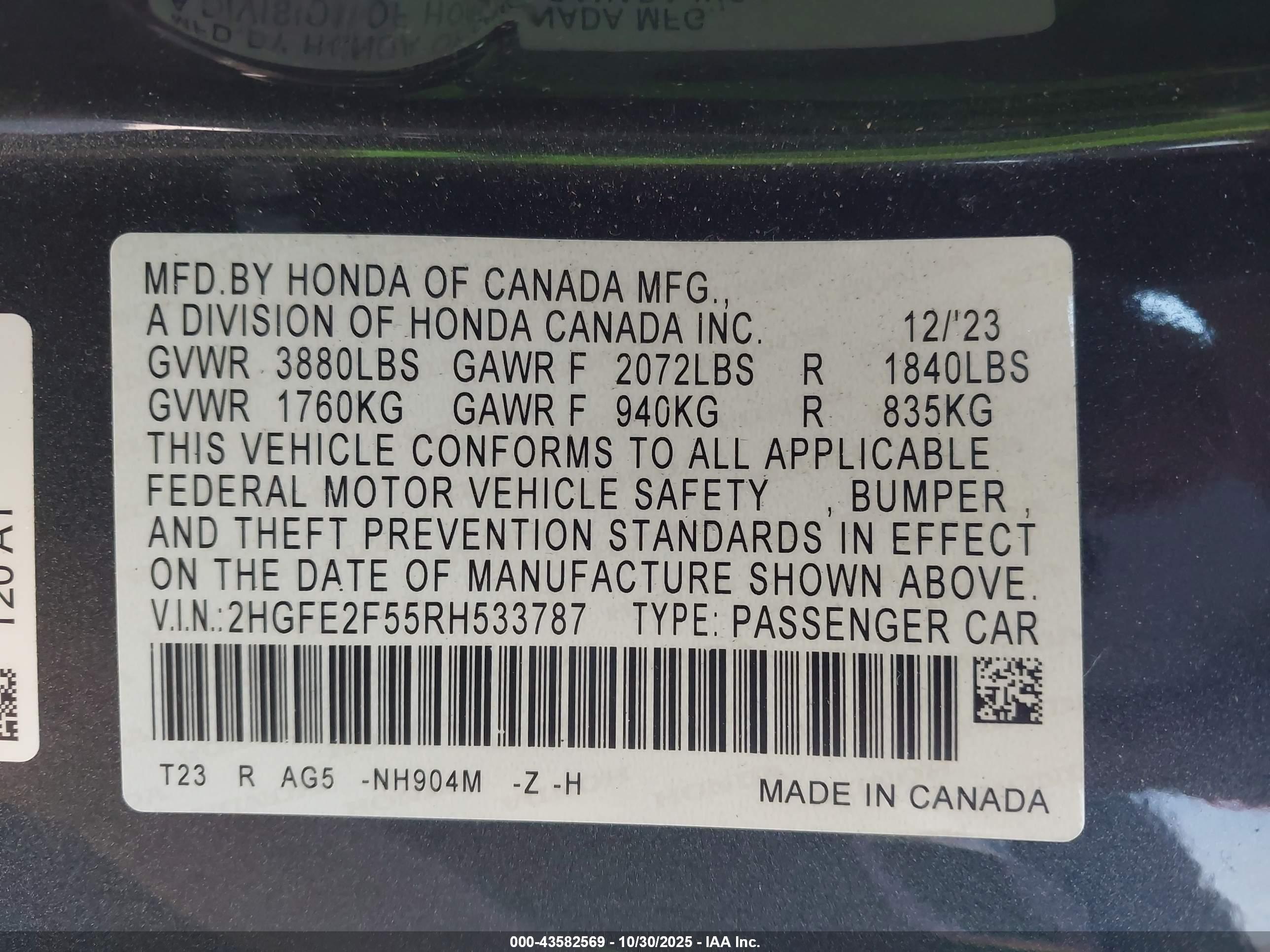 HONDA CIVIC image 9