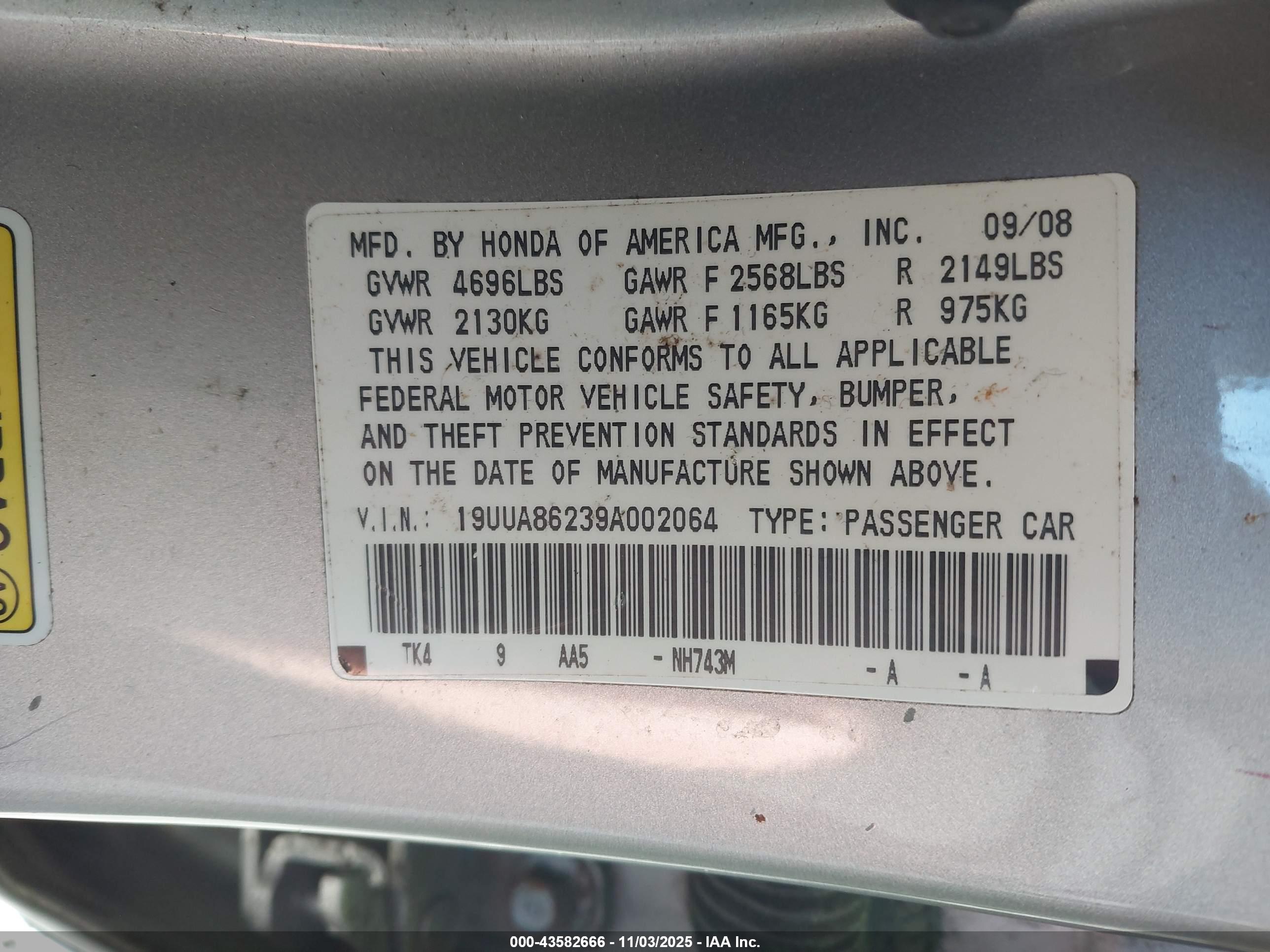 ACURA TL image 9