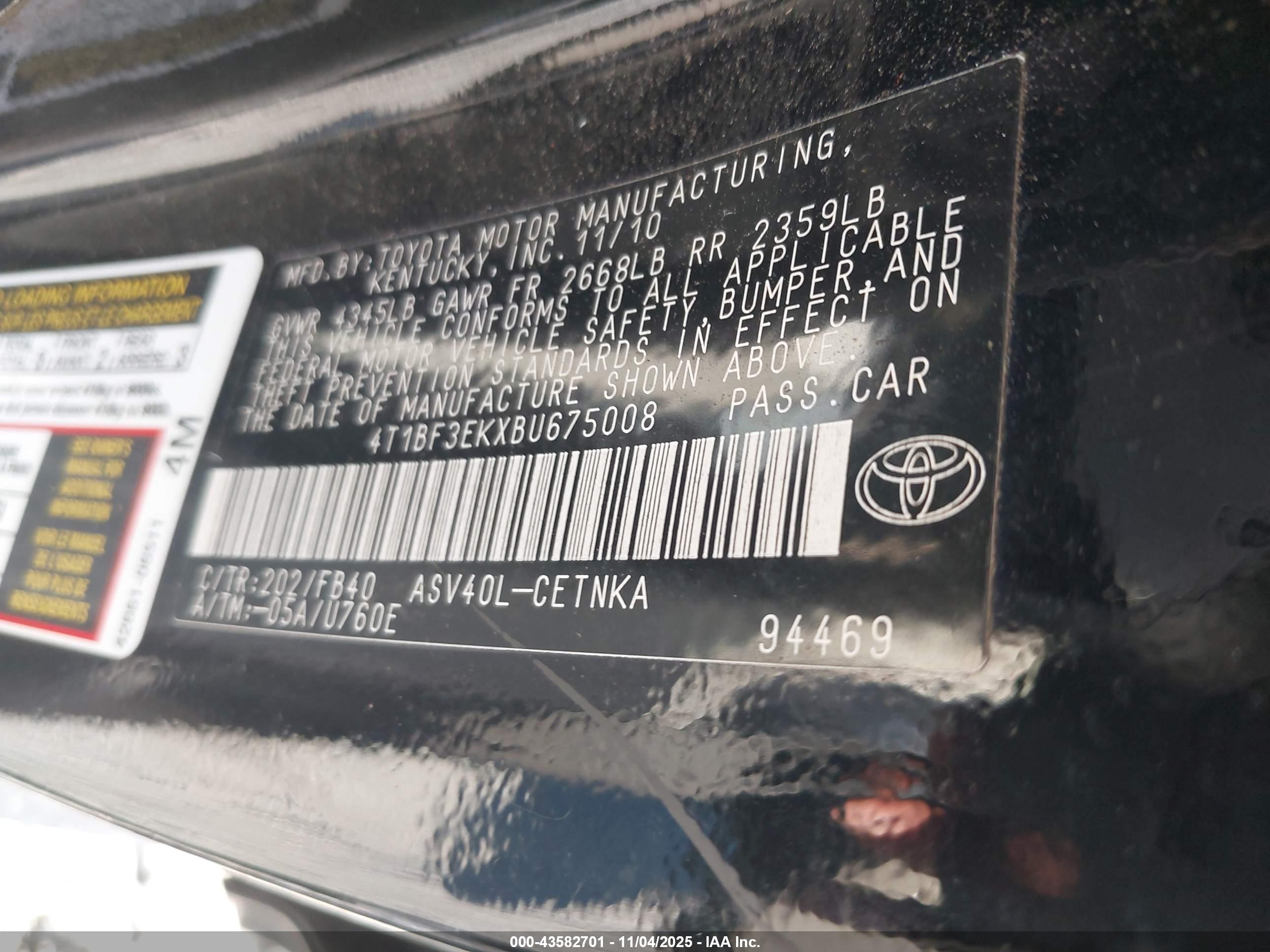 TOYOTA CAMRY image 9