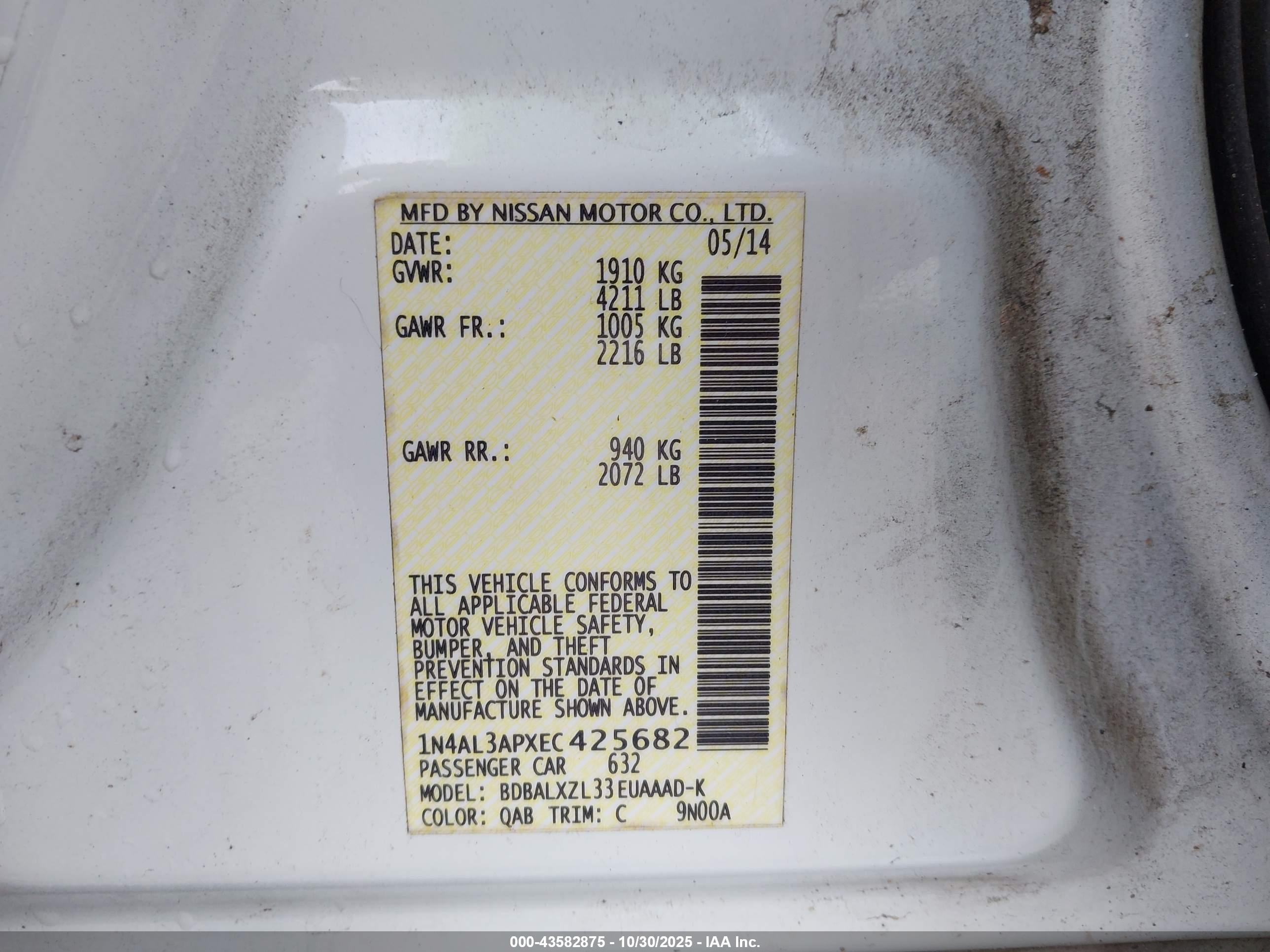 NISSAN ALTIMA image 9