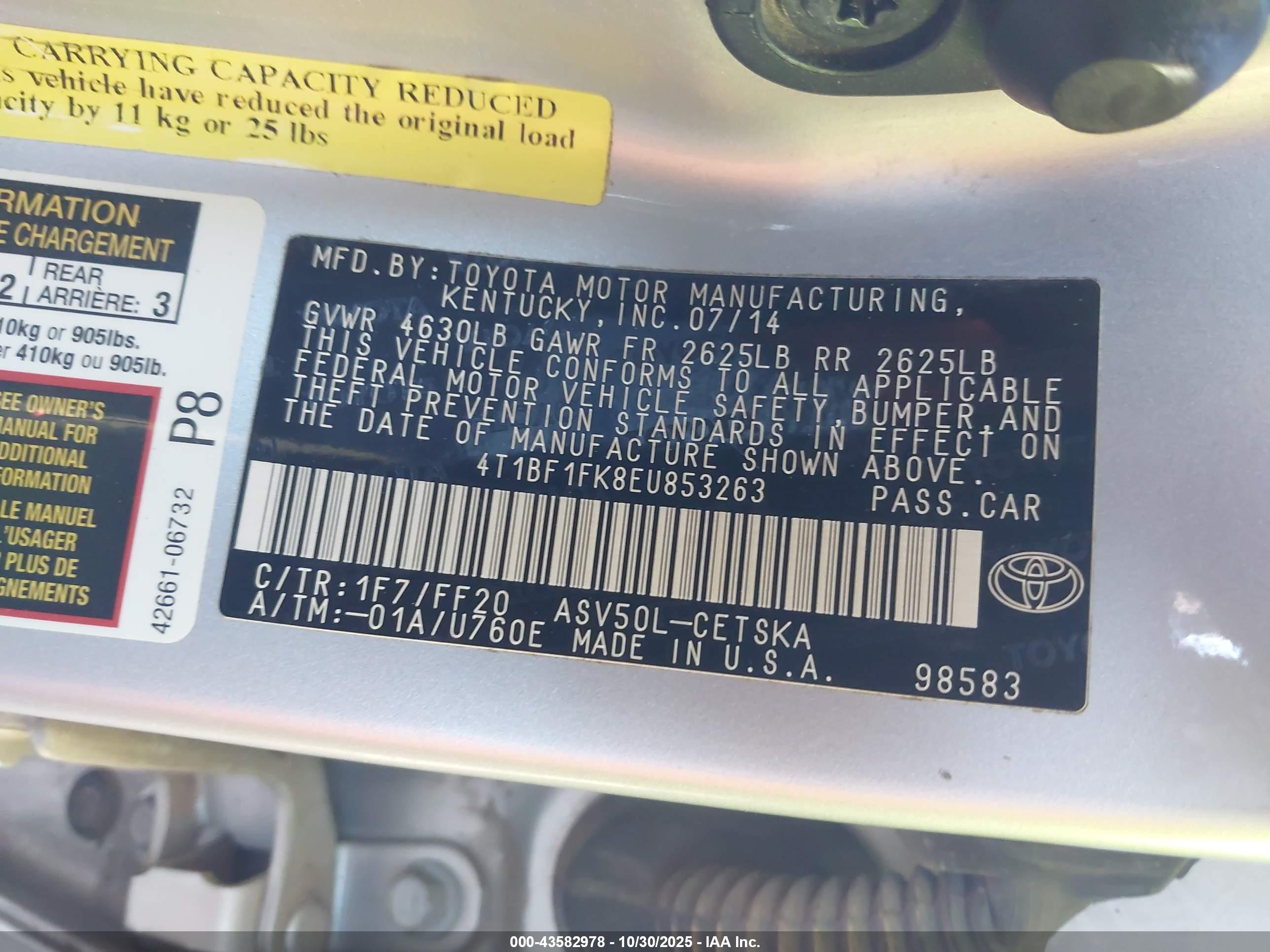 TOYOTA CAMRY image 9