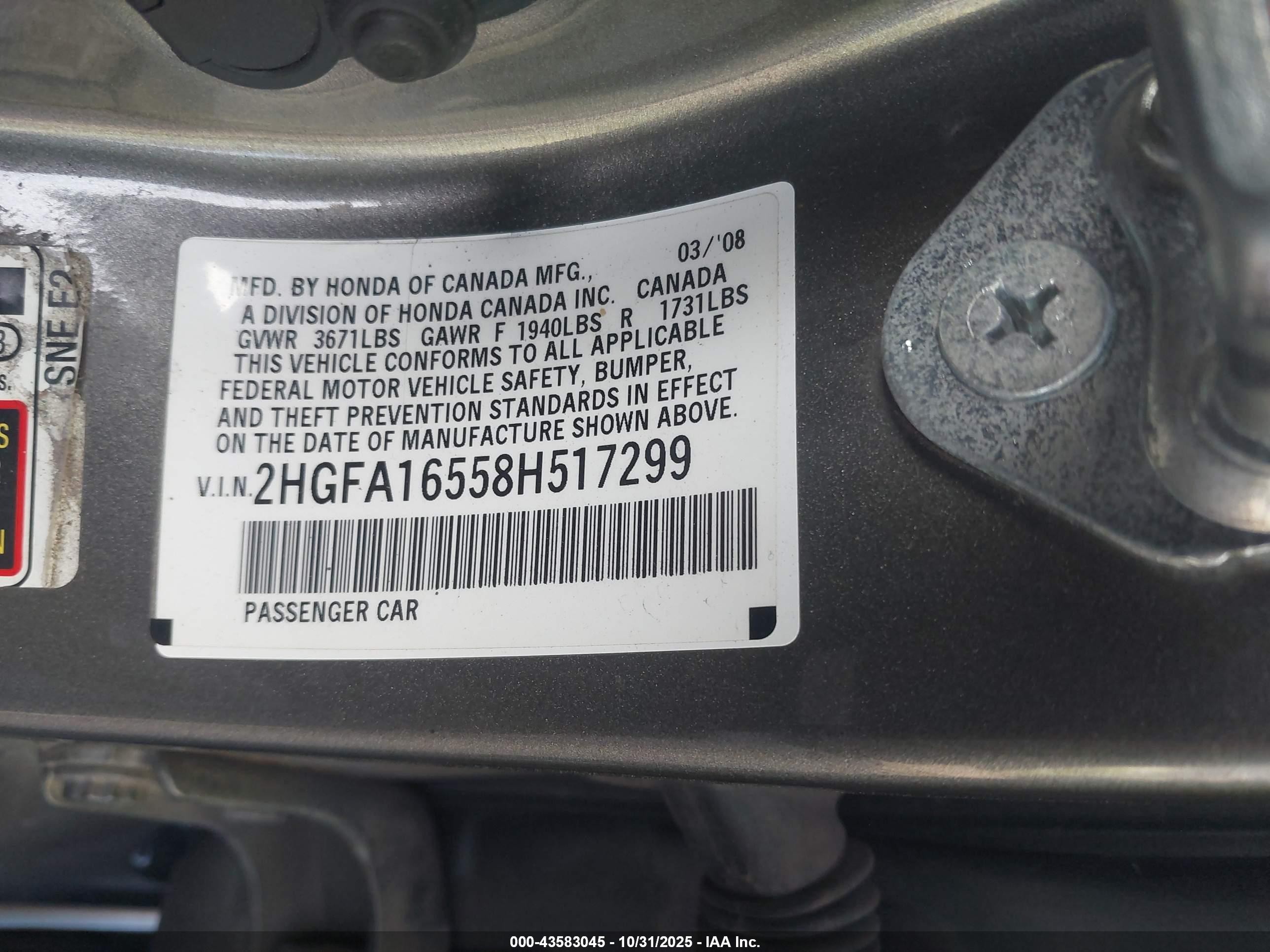 HONDA CIVIC image 9