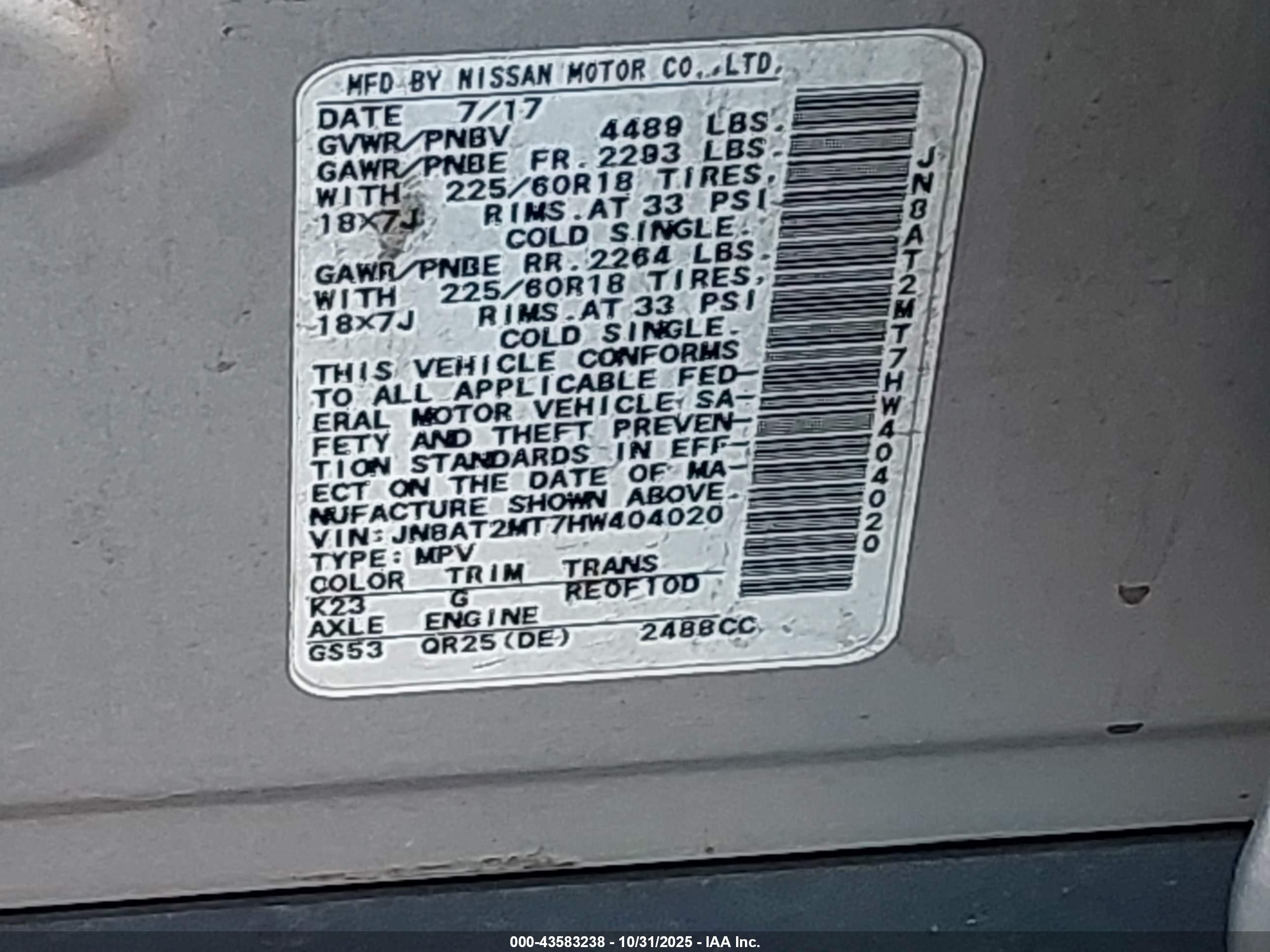 NISSAN ROGUE image 9
