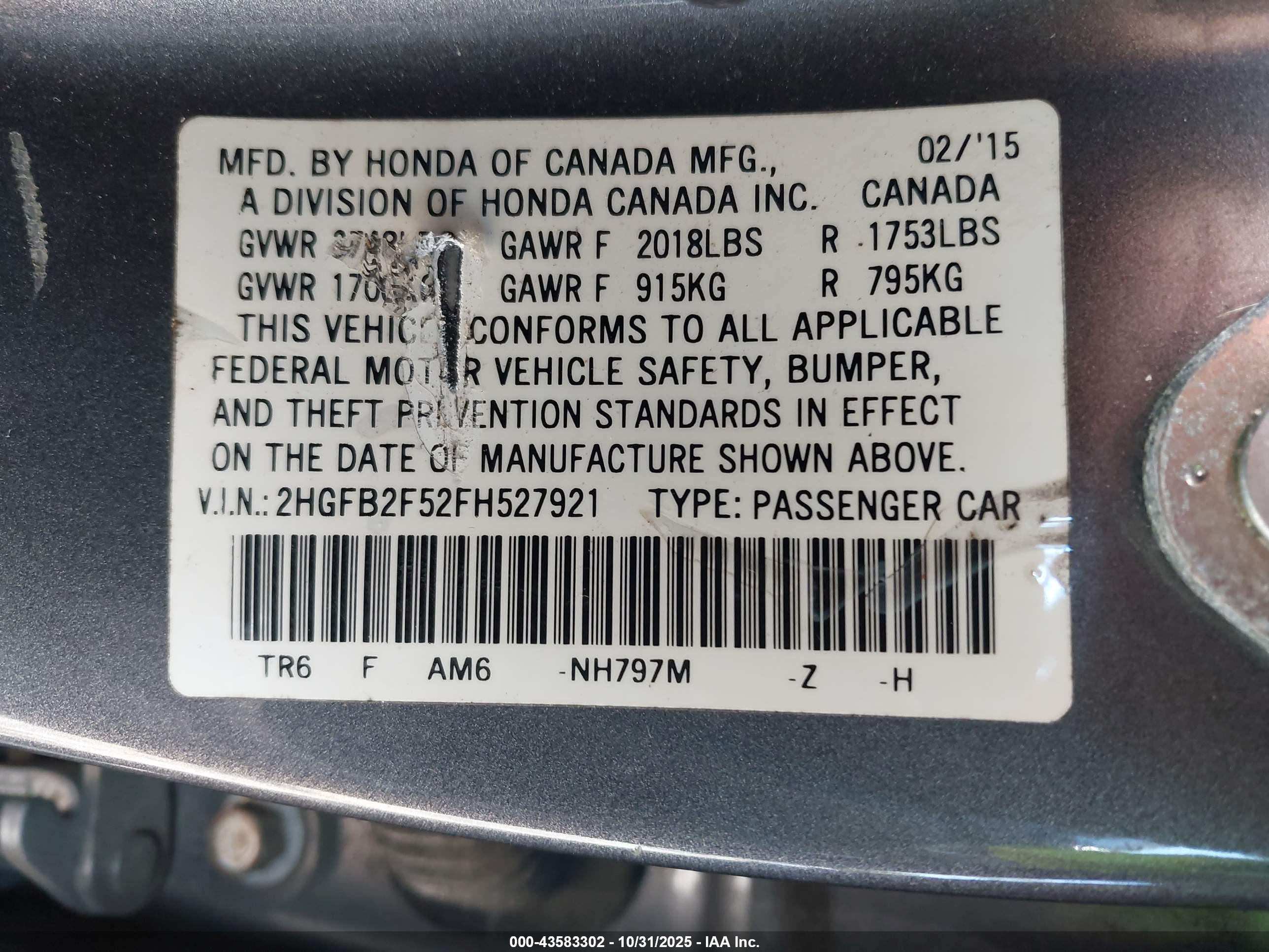 HONDA CIVIC image 9