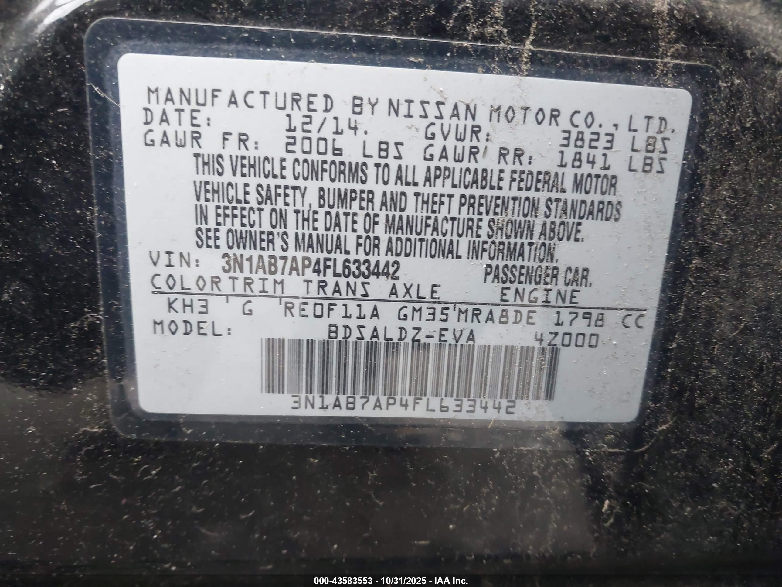 NISSAN SENTRA image 9