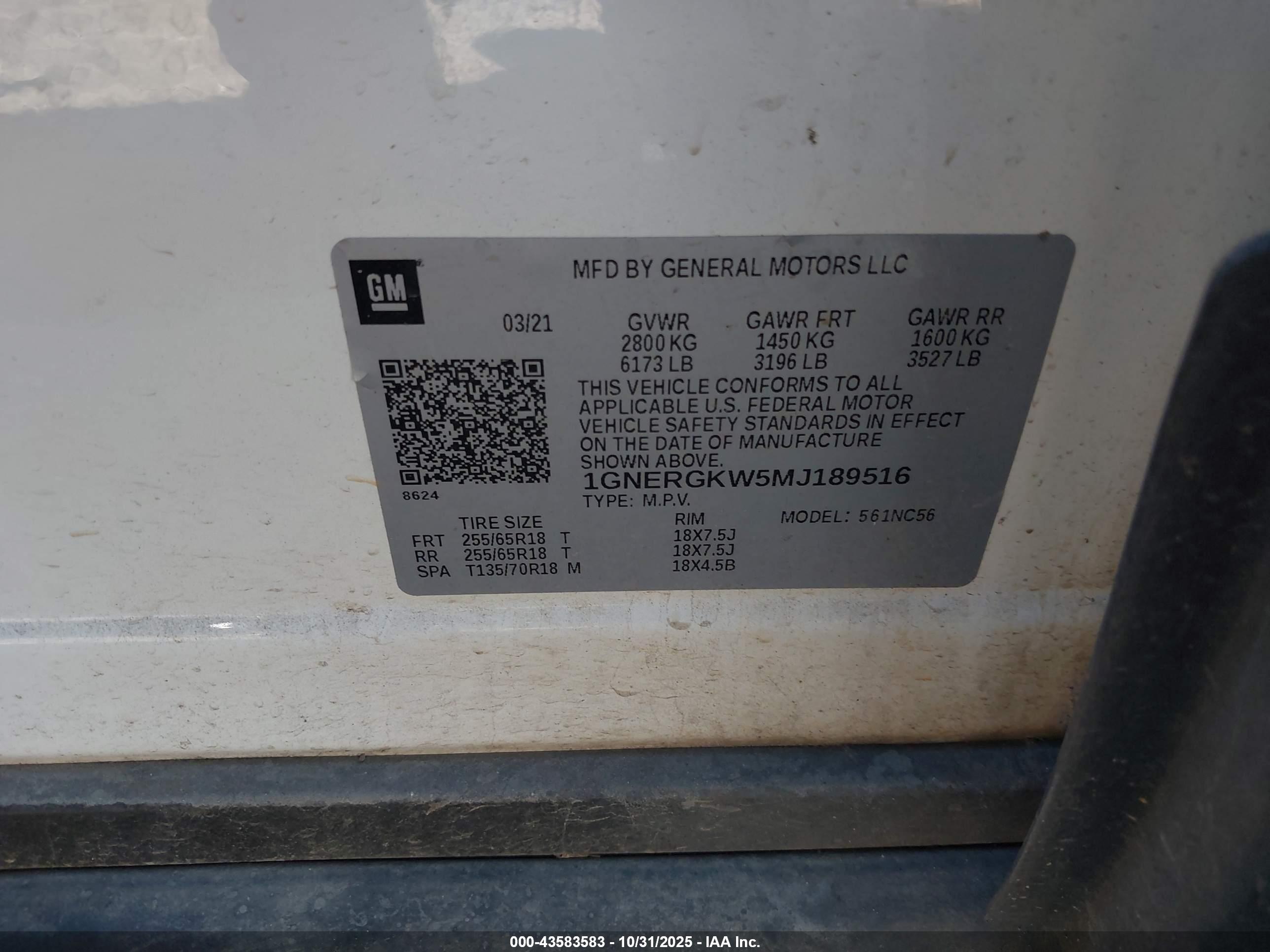 CHEVROLET TRAVERSE image 9