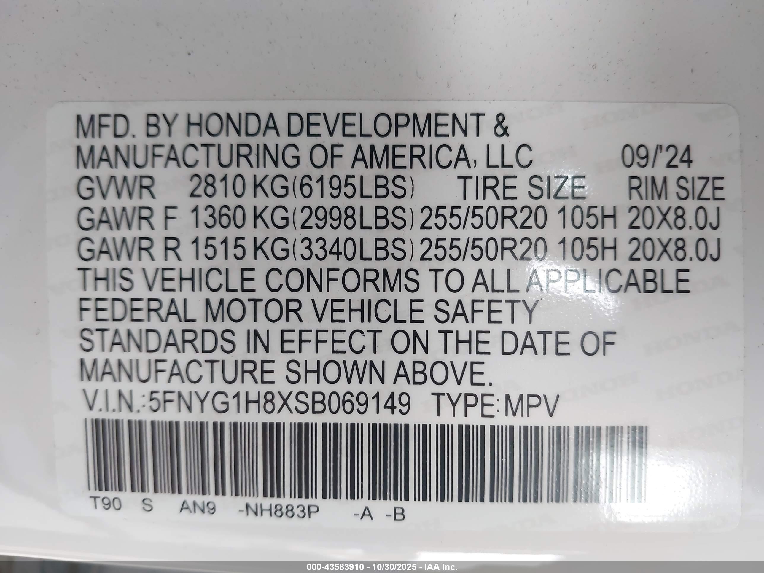 HONDA PILOT image 9