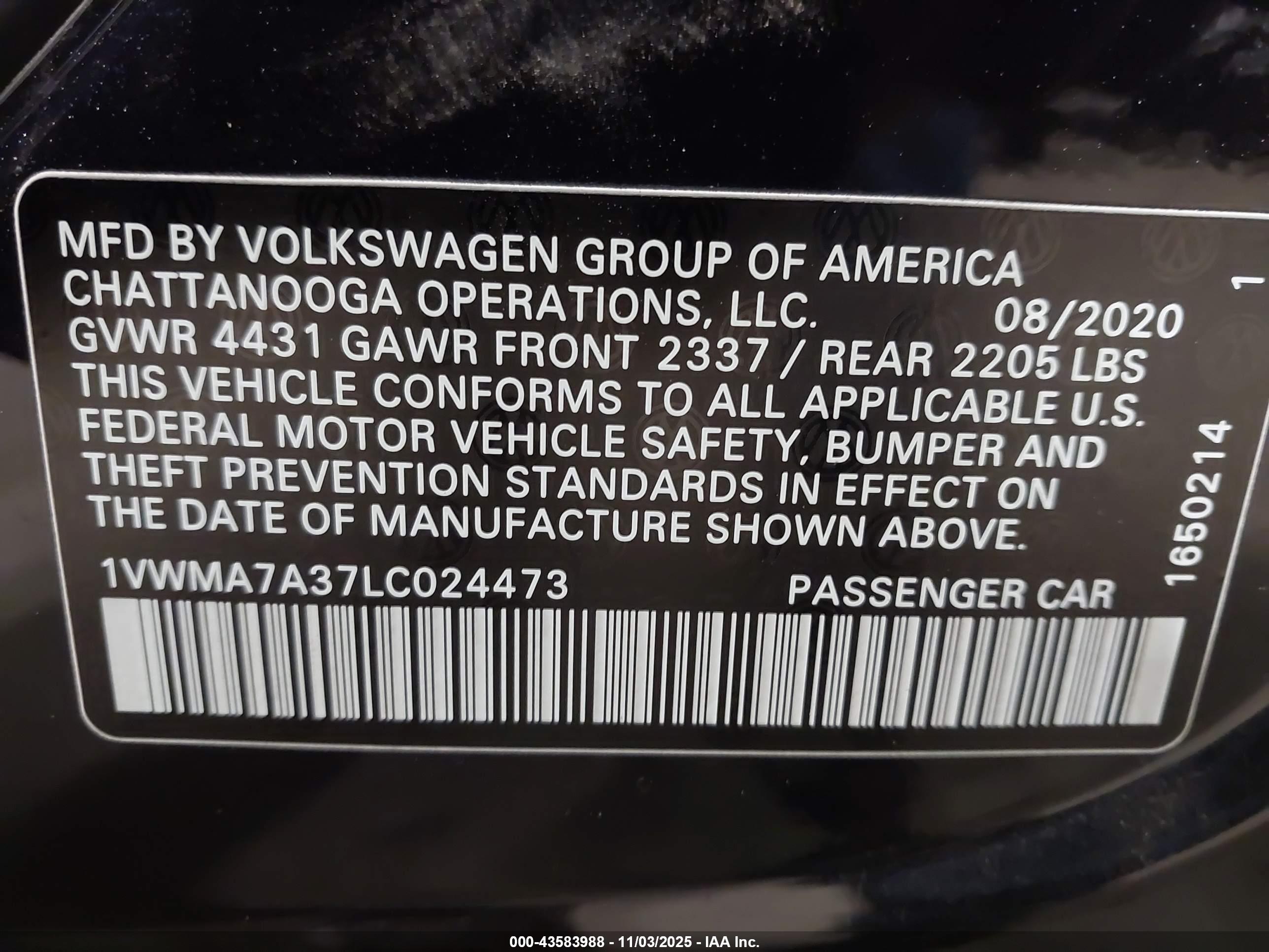 VOLKSWAGEN PASSAT image 9