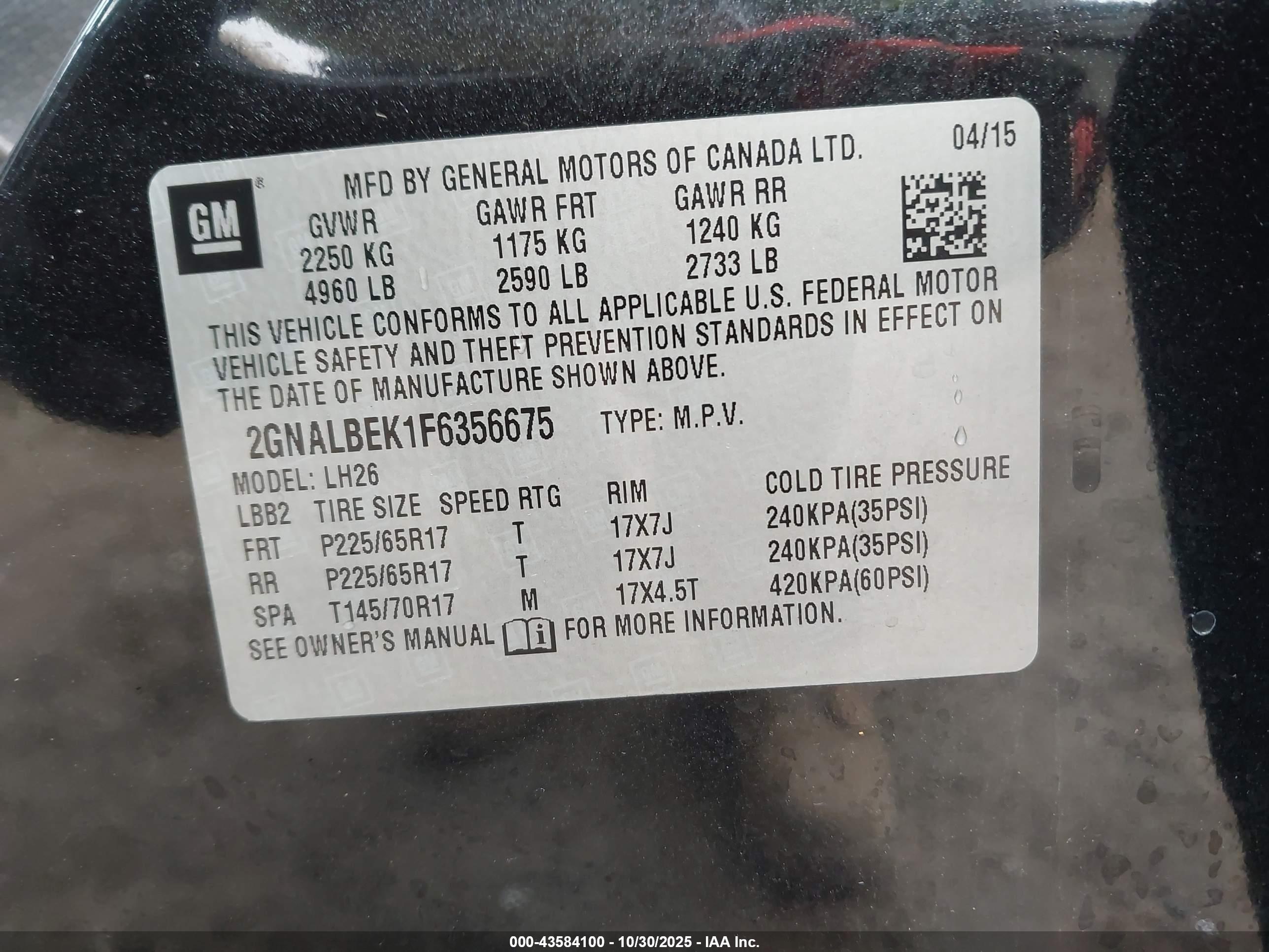CHEVROLET EQUINOX image 9