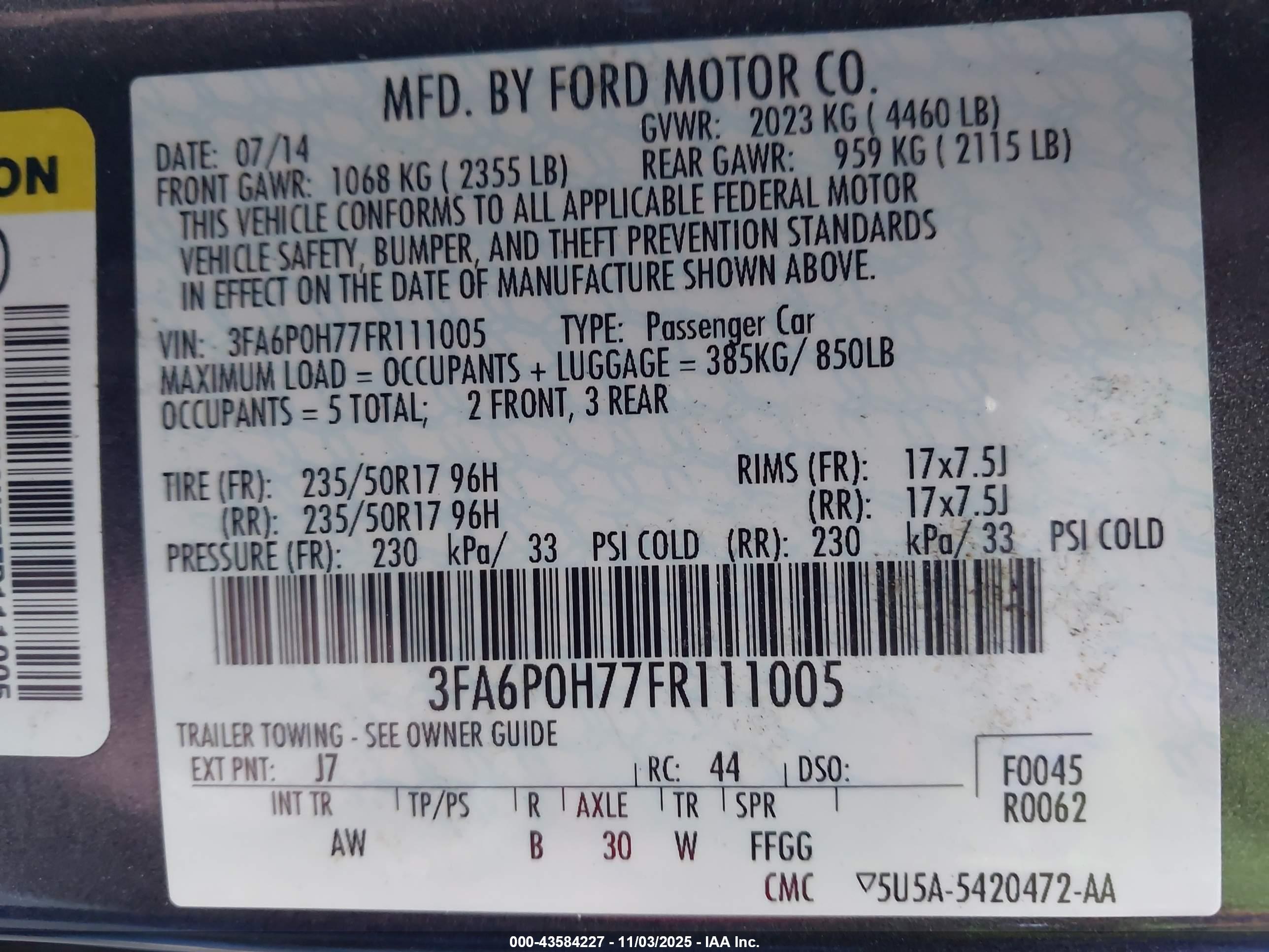 FORD FUSION image 9