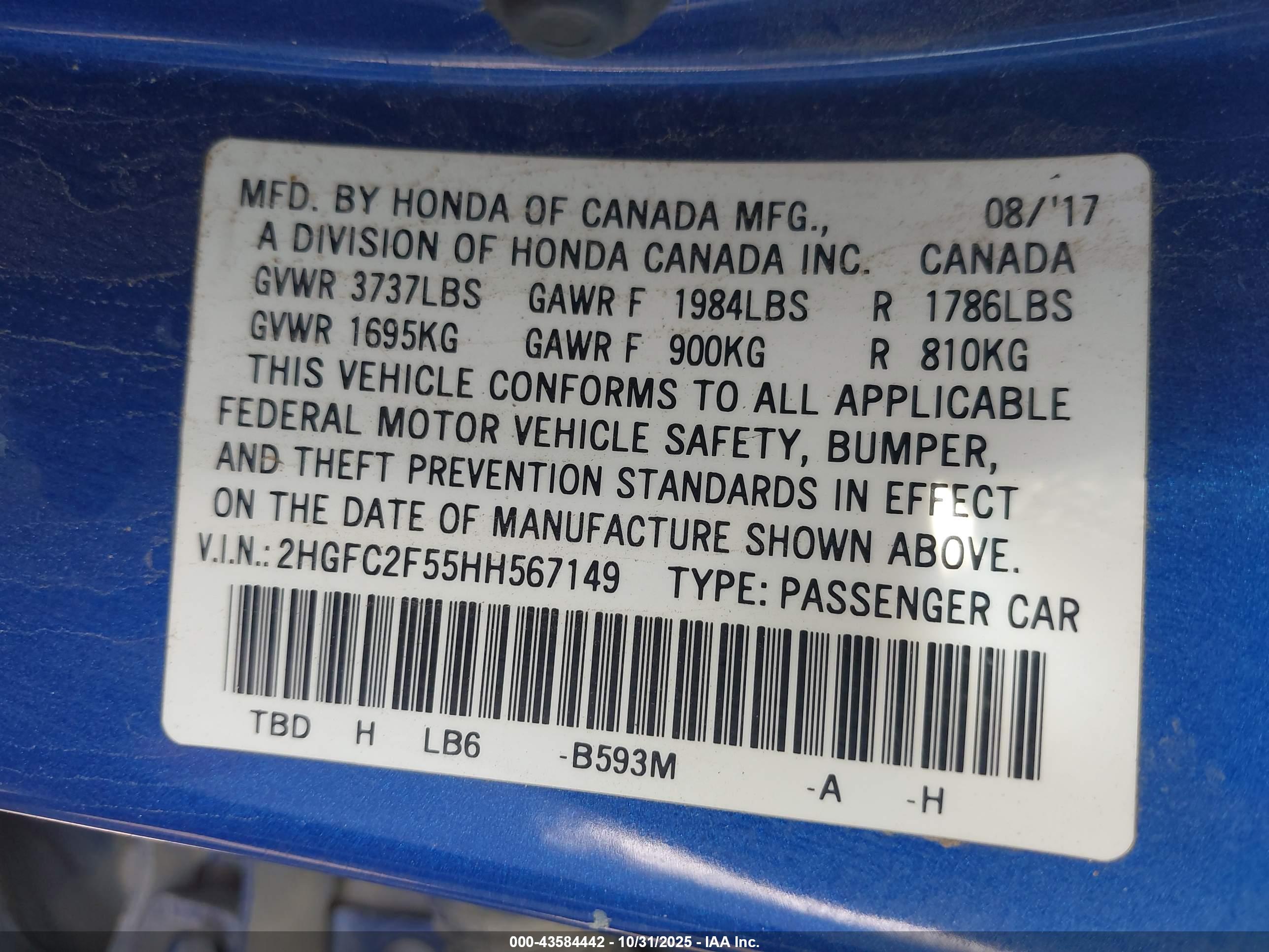 HONDA CIVIC image 9