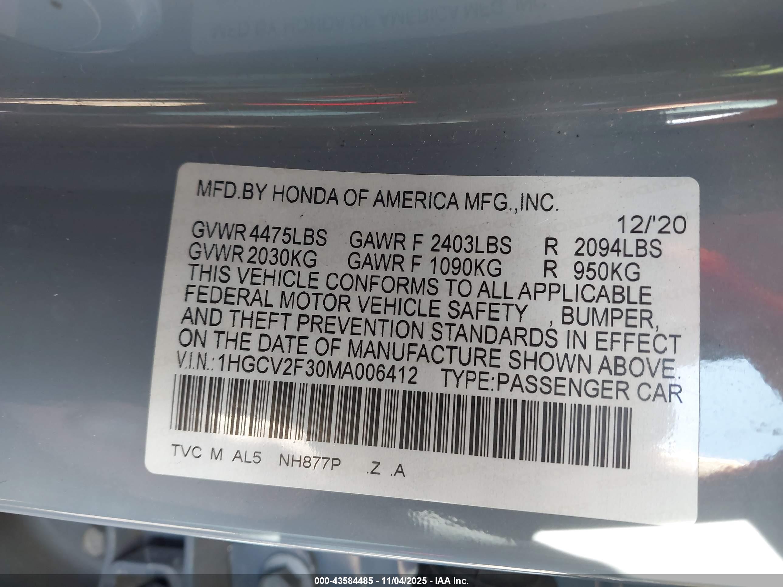 HONDA ACCORD image 9