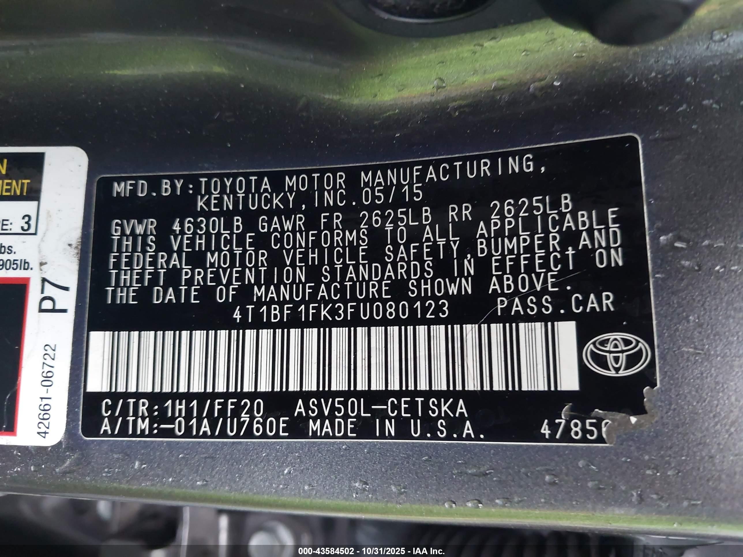 TOYOTA CAMRY image 9