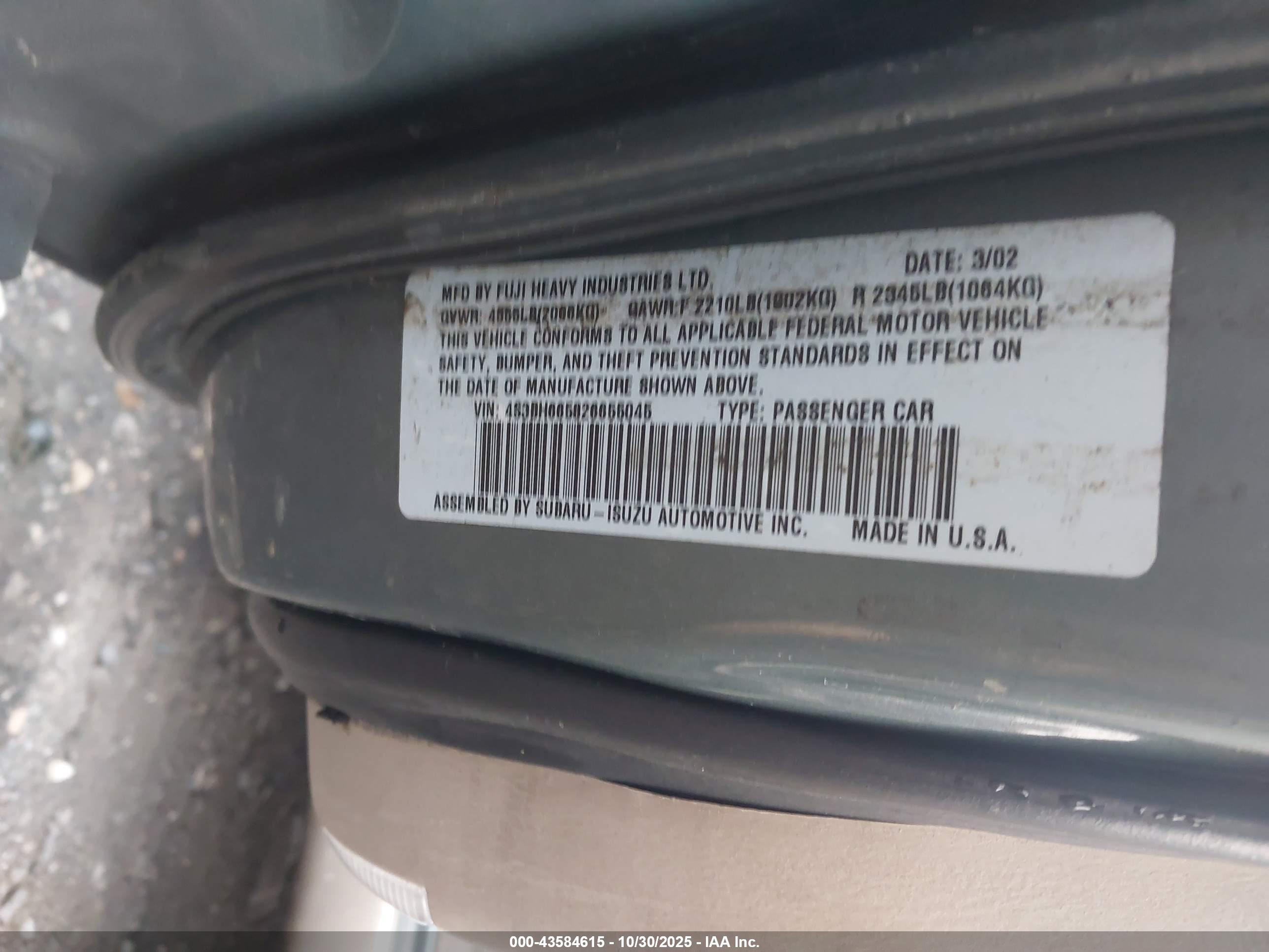 SUBARU OUTBACK image 9