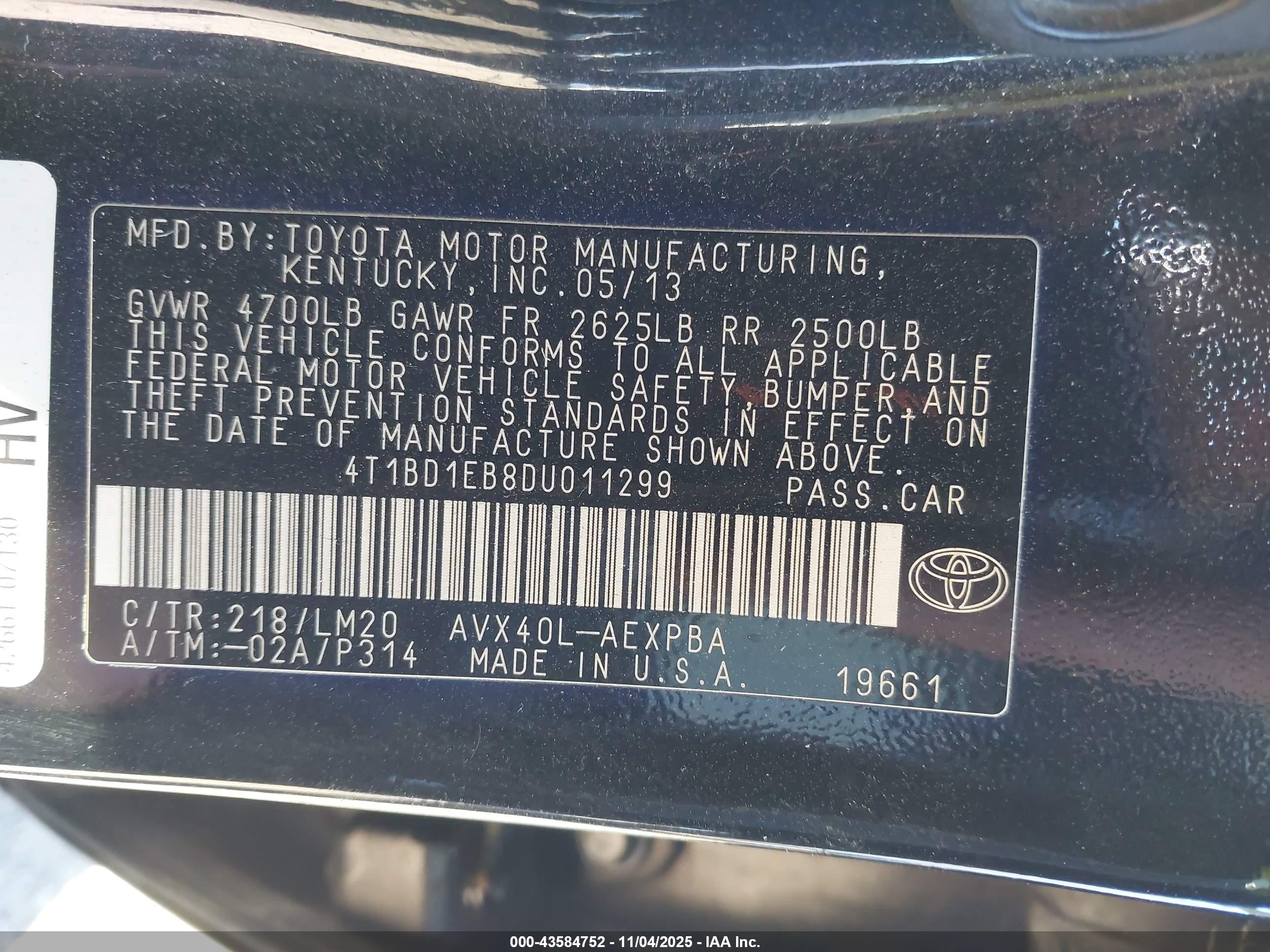 TOYOTA AVALON image 9