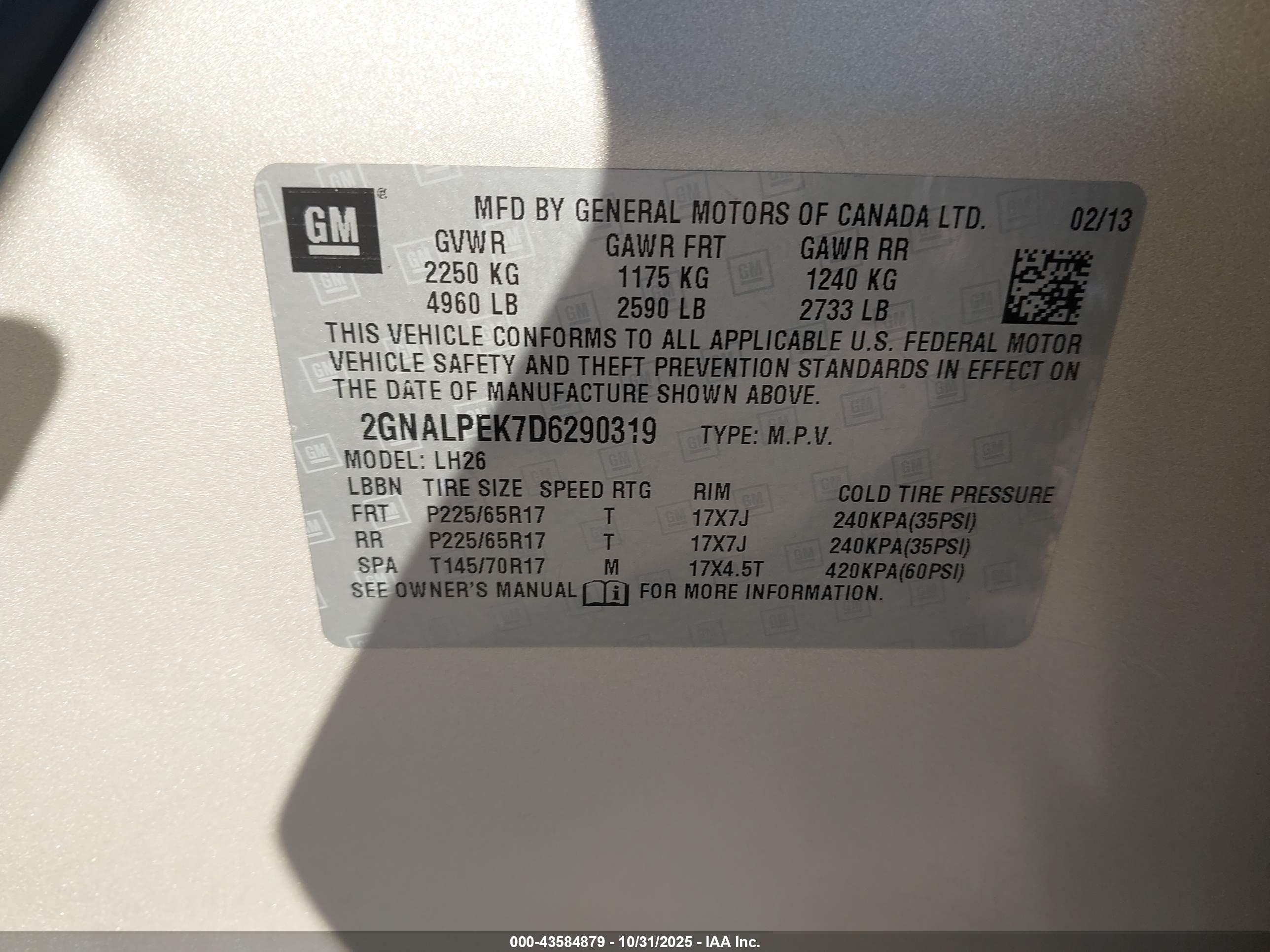 CHEVROLET EQUINOX image 9